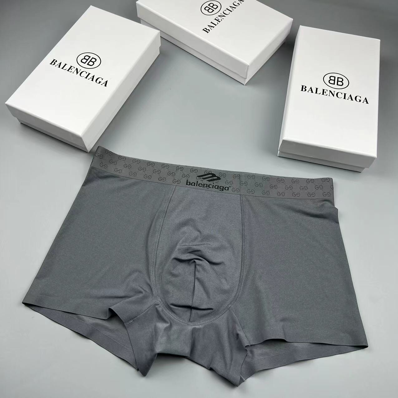 Balenciaga Ice Silk Boxer Briefs 3-Pack Multicolor