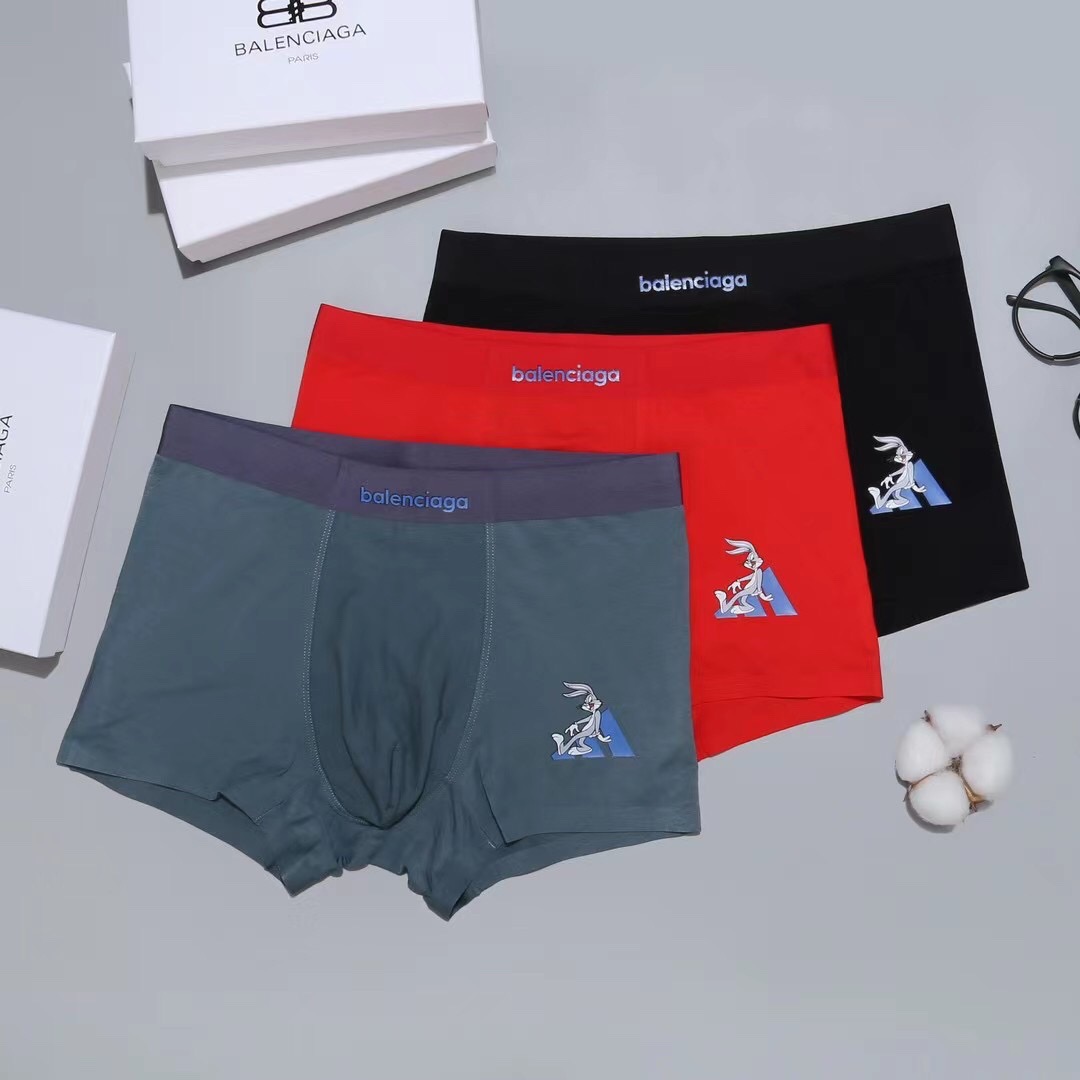 Balenciaga Seamless Modal Boxer Briefs 3-Pack Multicolor