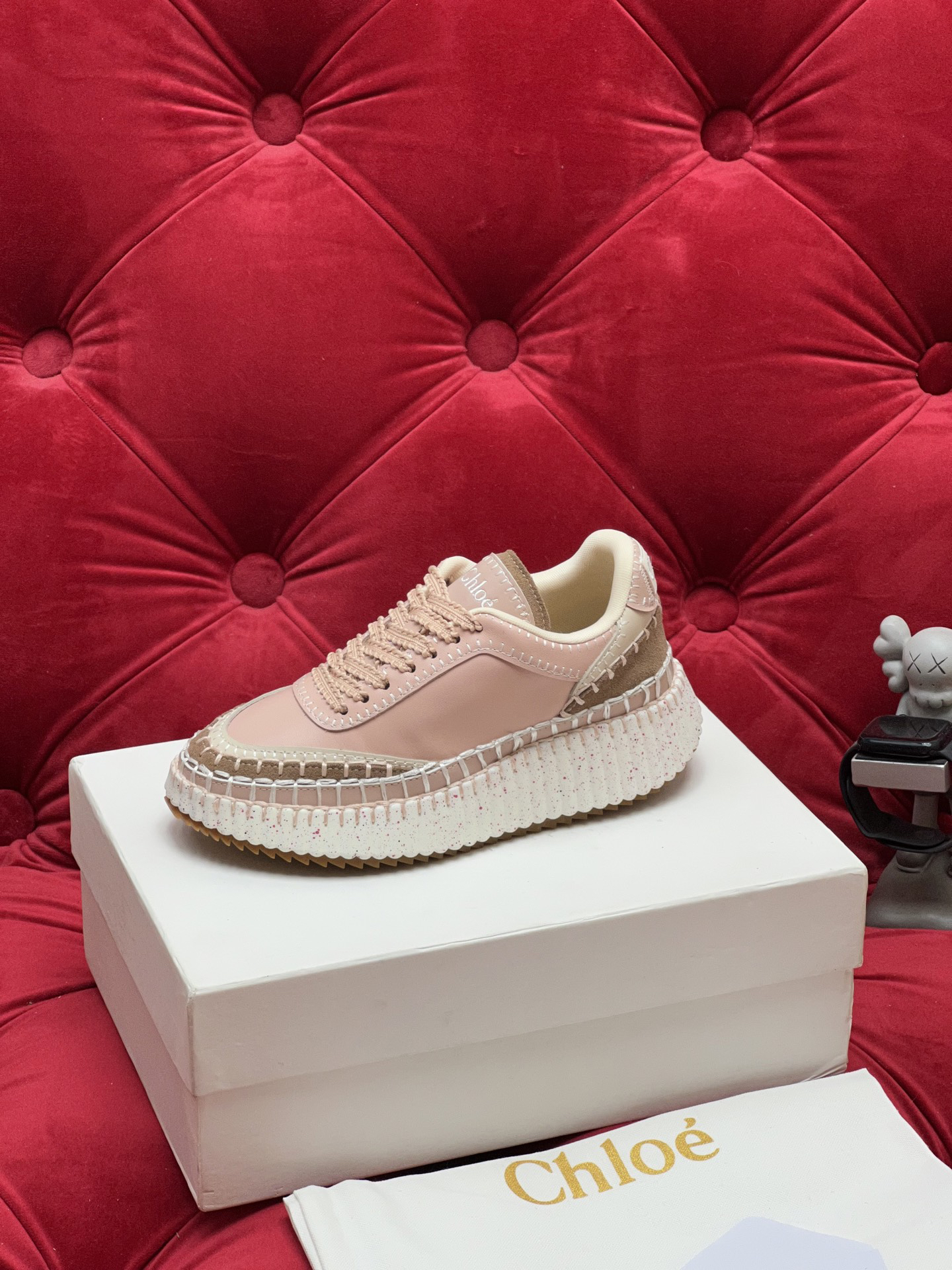 Chloe Platform Sneakers Pink