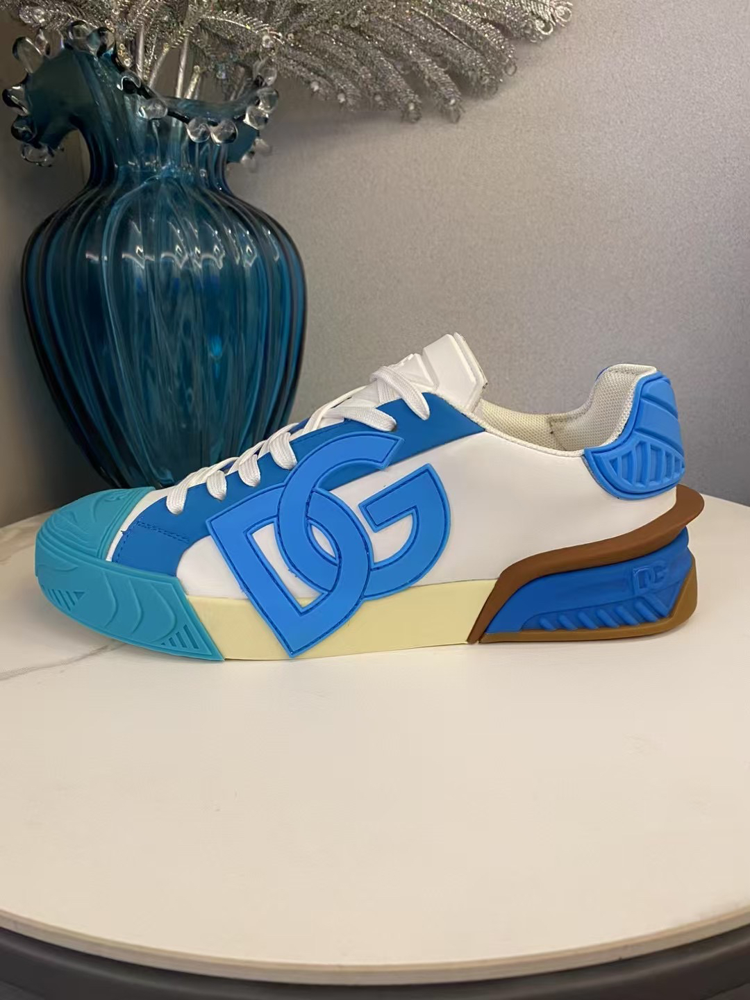 Dolce & Gabbana DG Low-Top Sneakers Blue/White