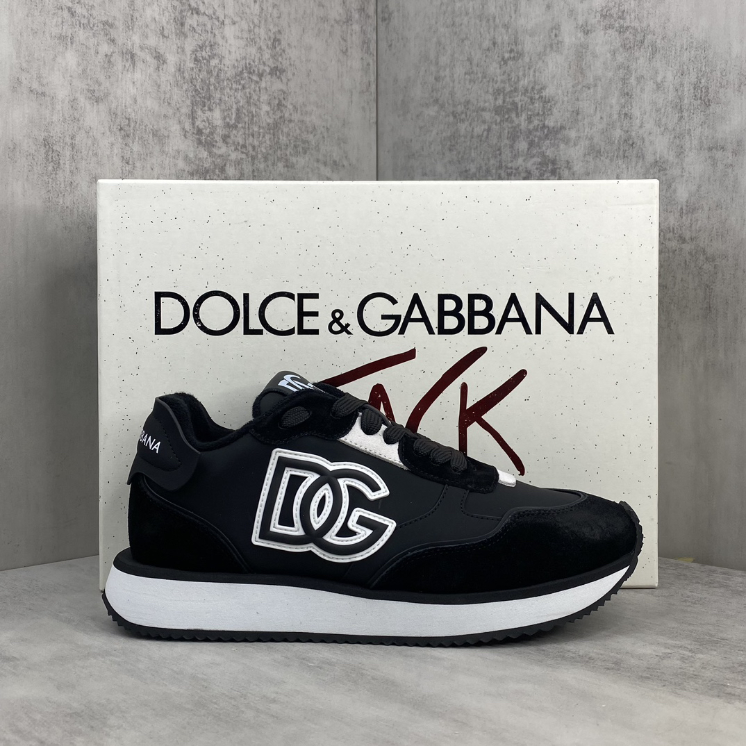 Dolce & Gabbana DG Logo Dad Sneakers Black/White