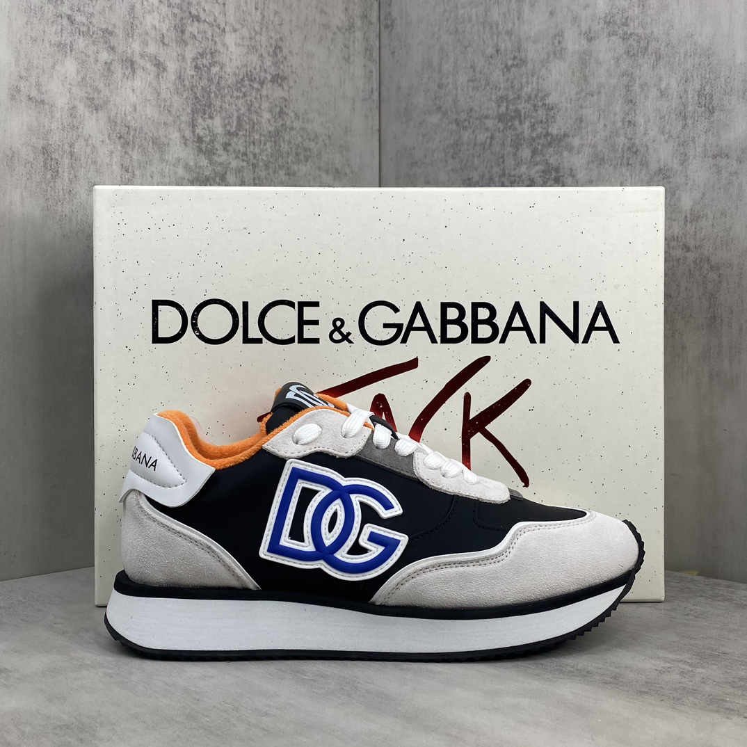 Dolce & Gabbana DG Daymaster Sneakers Black/White/Orange