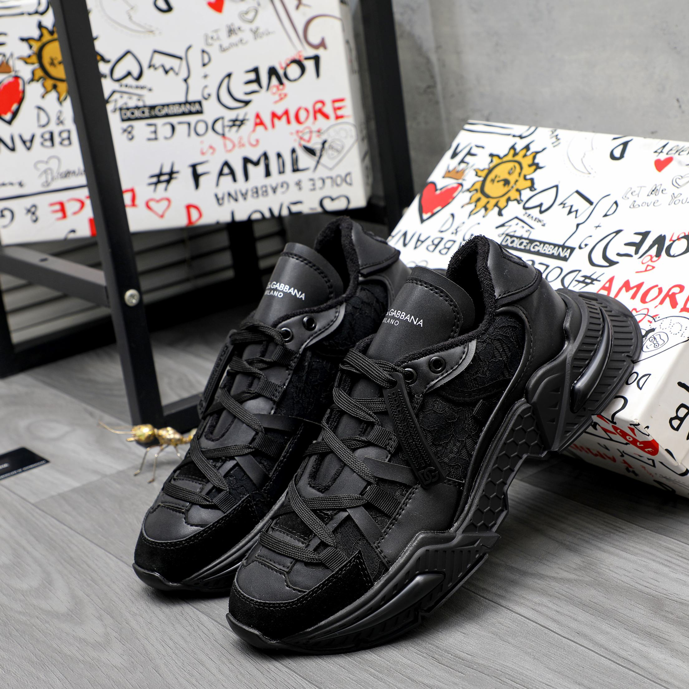 Dolce & Gabbana Chunky Sneakers Black