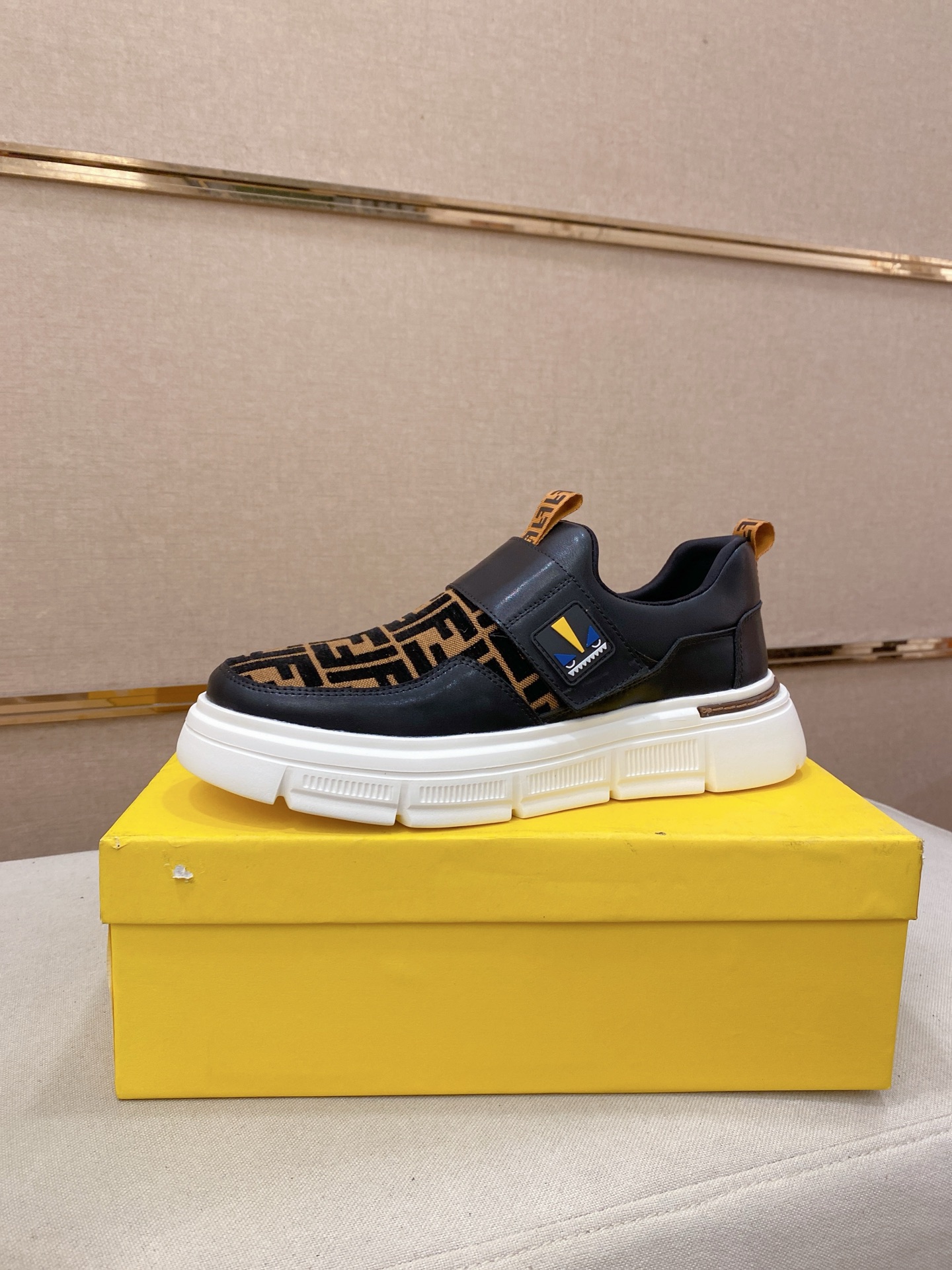 Fendi FF Slip-On Sneakers Black