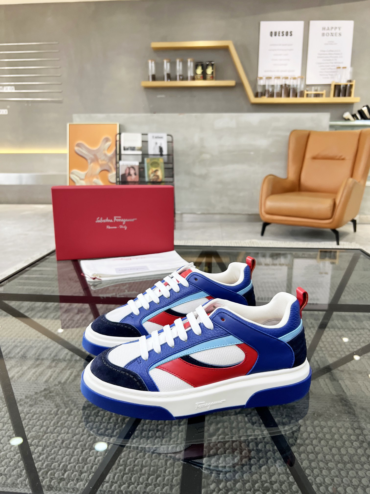 Salvatore Ferragamo Low-Top Sneakers Multi-Color