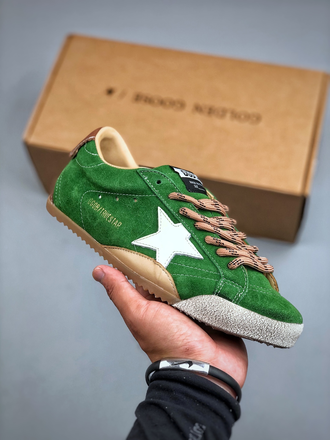 Golden Goose True-Star Suede Sneakers Green