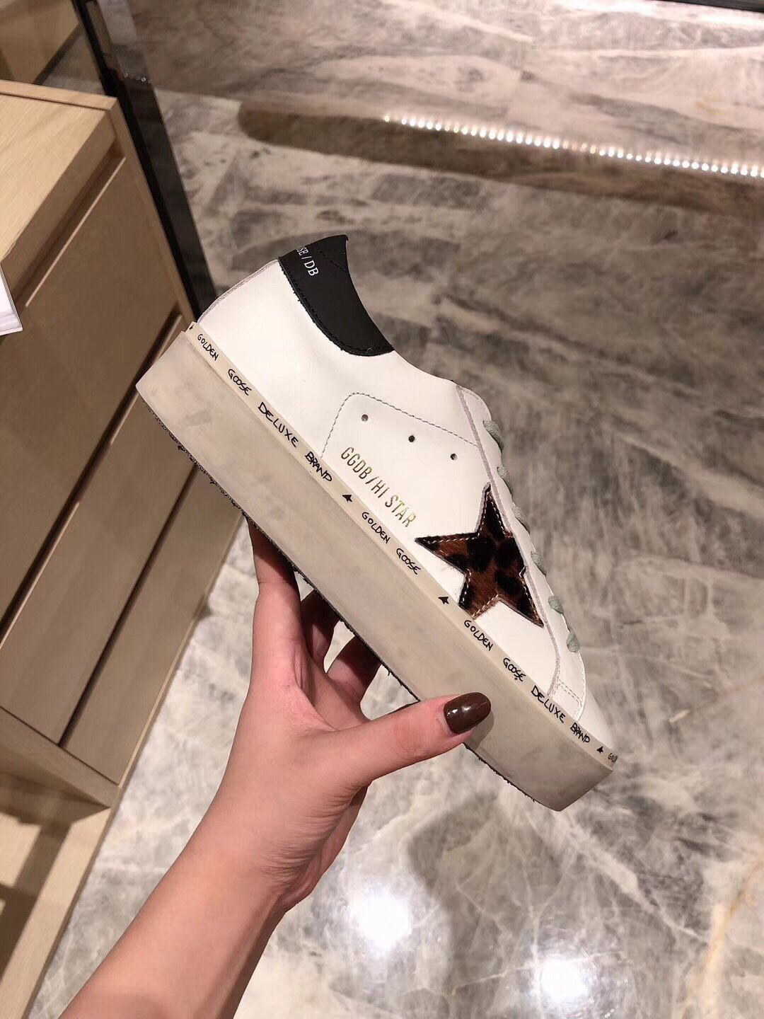 Golden Goose Hi Star Platform Sneaker Multicolor