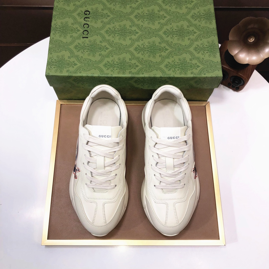 Gucci Rhyton Logo Dad Sneakers Off-White
