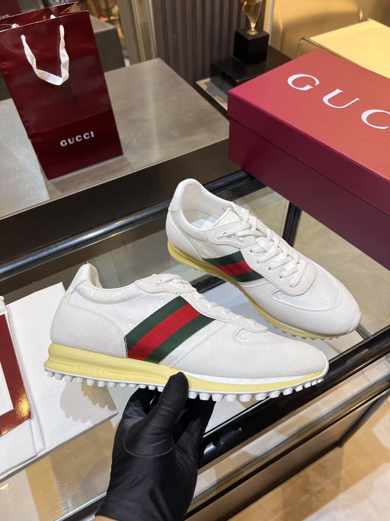 Gucci Re-Motion Platform Sneakers White