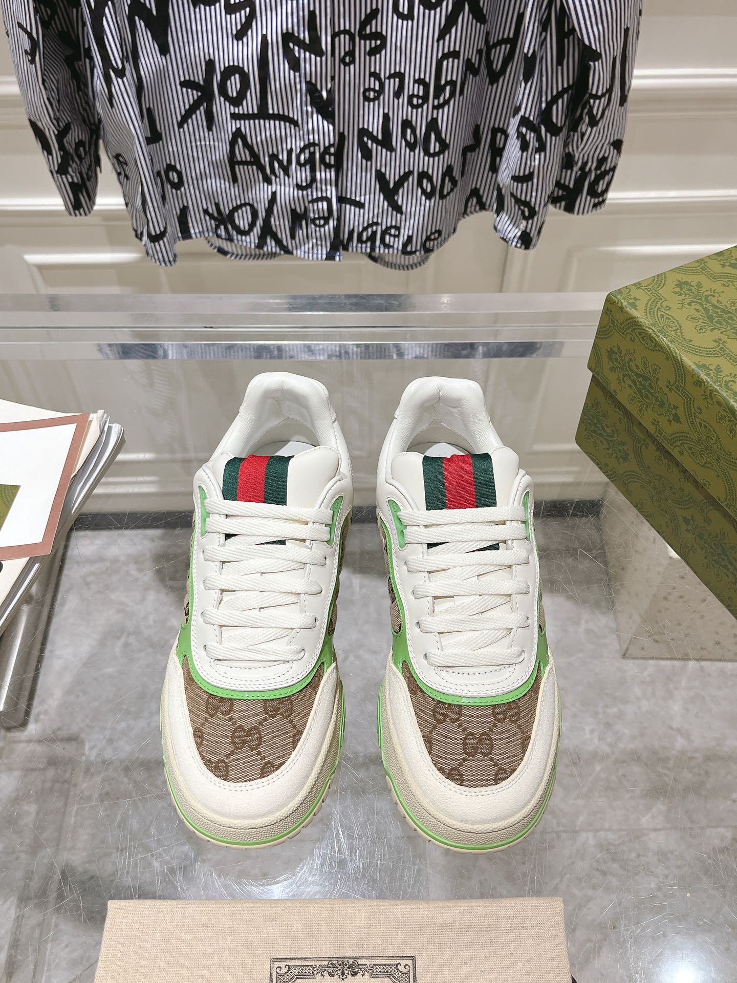 Gucci Retro GG Sneakers Green
