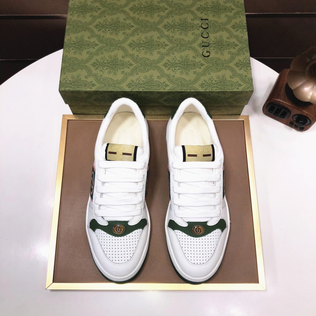 Gucci GG Low-Top Sneakers White Green