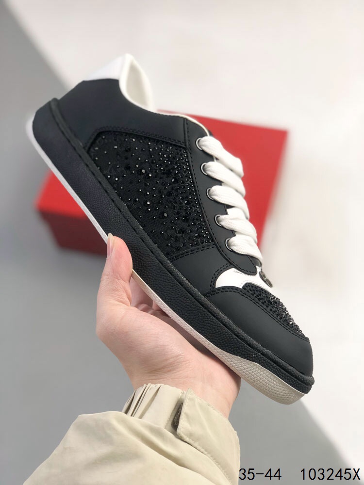 Gucci Distressed Screener Sneakers Black/White