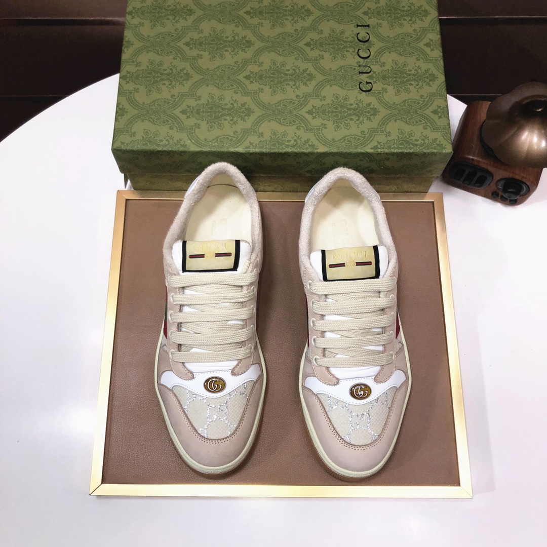 Gucci Web Stripe Sneaker Beige