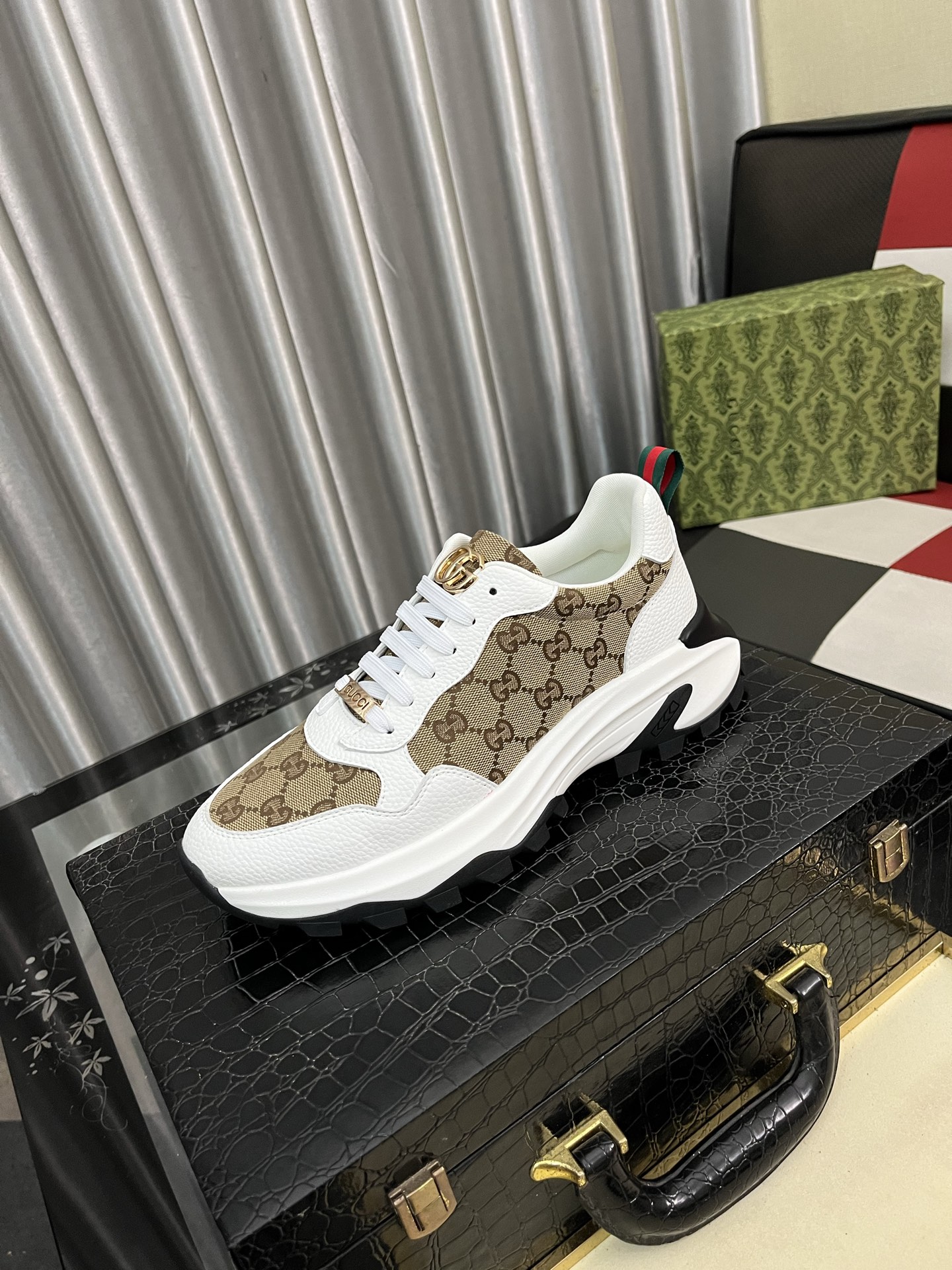 Gucci GG Canvas Chunky Sneakers White