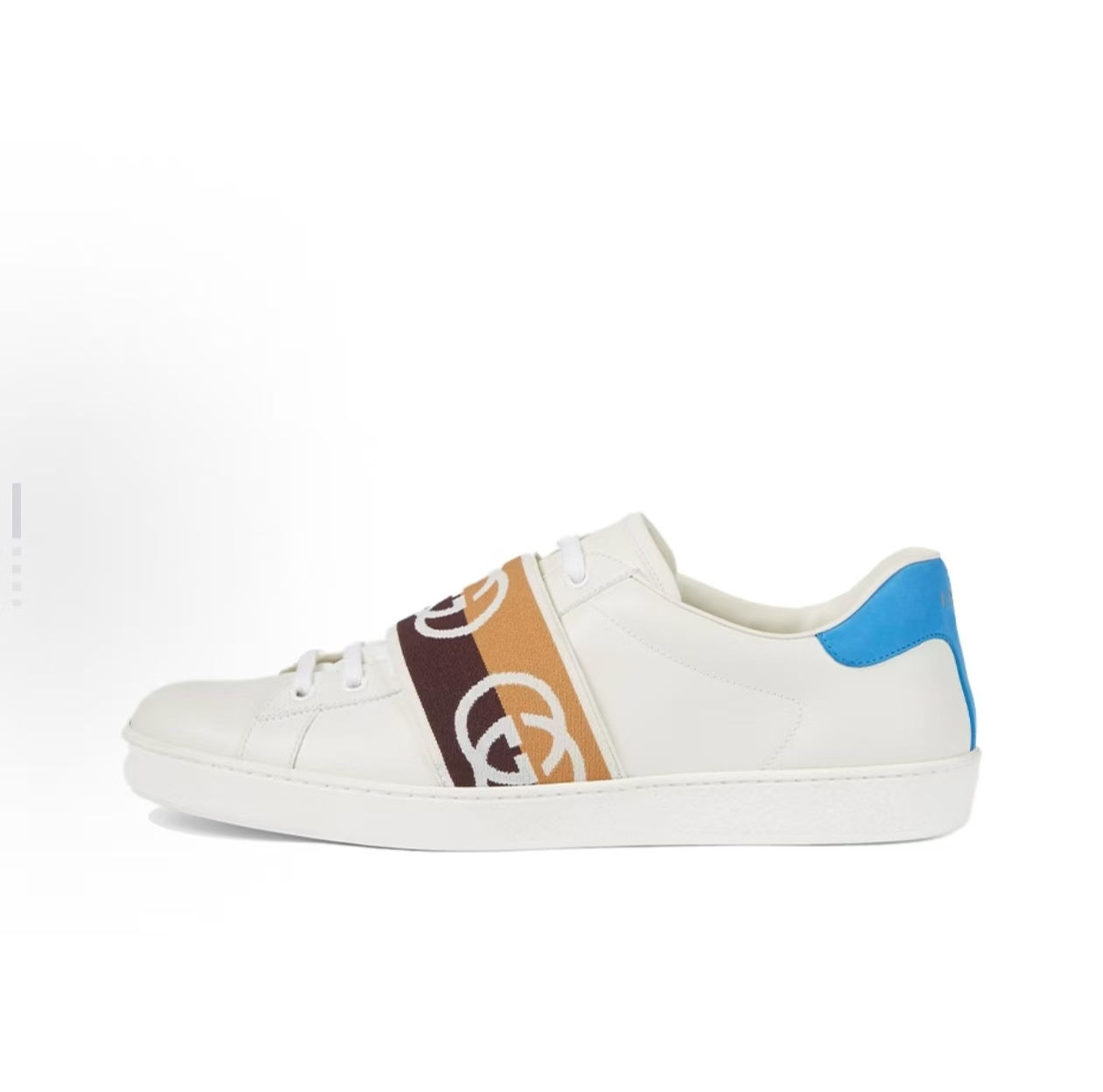 Gucci Ace Embroidered Low-Top Sneakers Blue