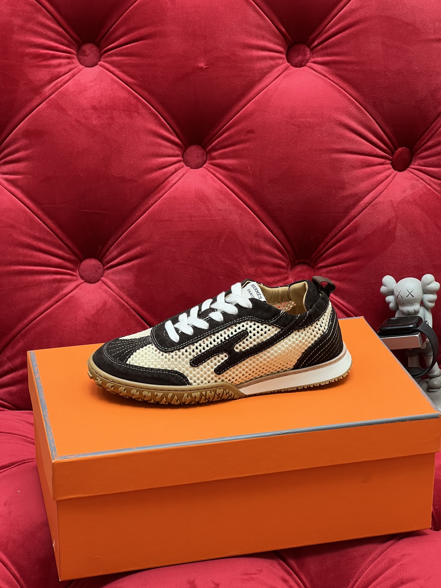 Hermes Jet Suede Sneakers Black