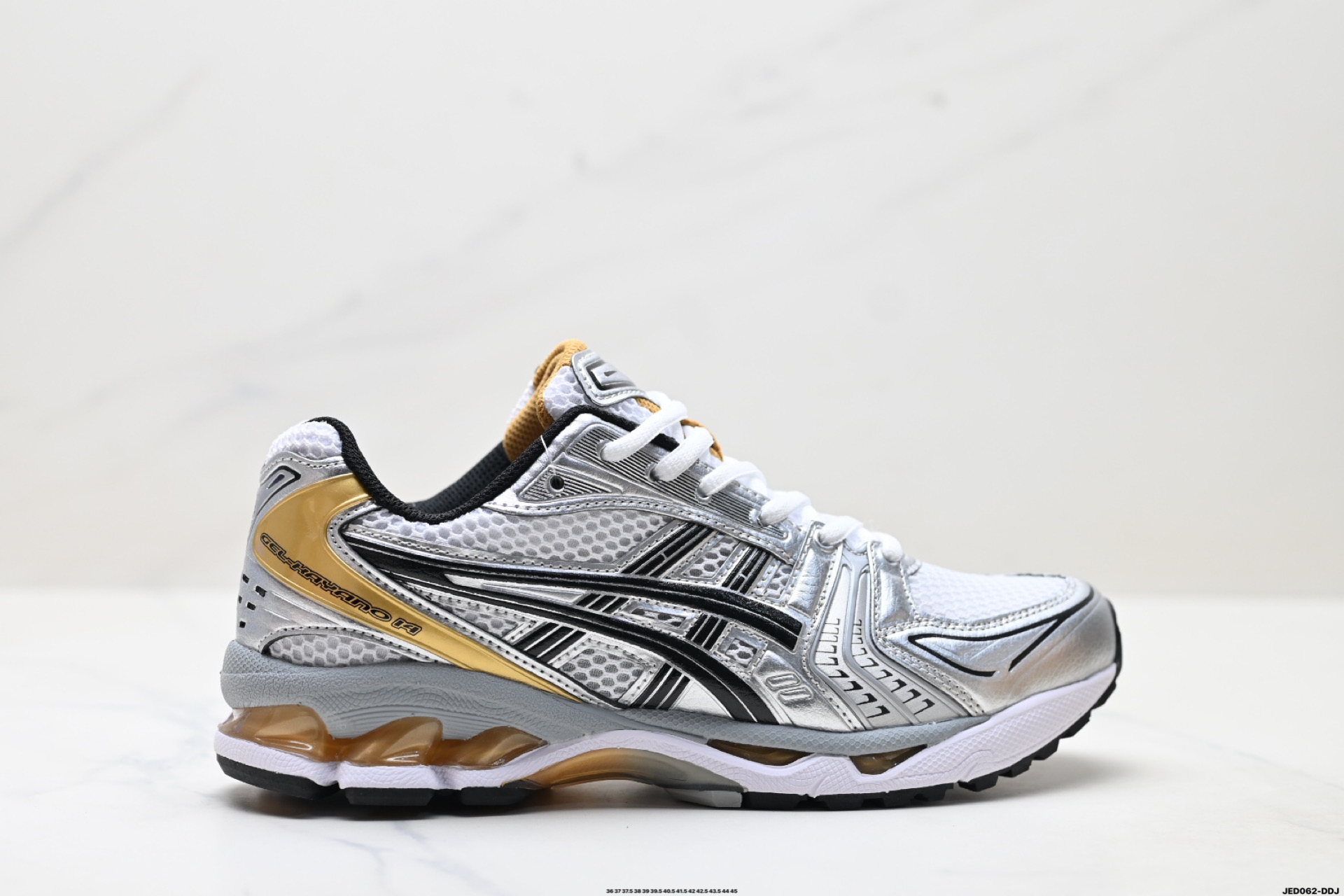 Asics Gel-Kayano 14 Running Shoes Silver/Gold