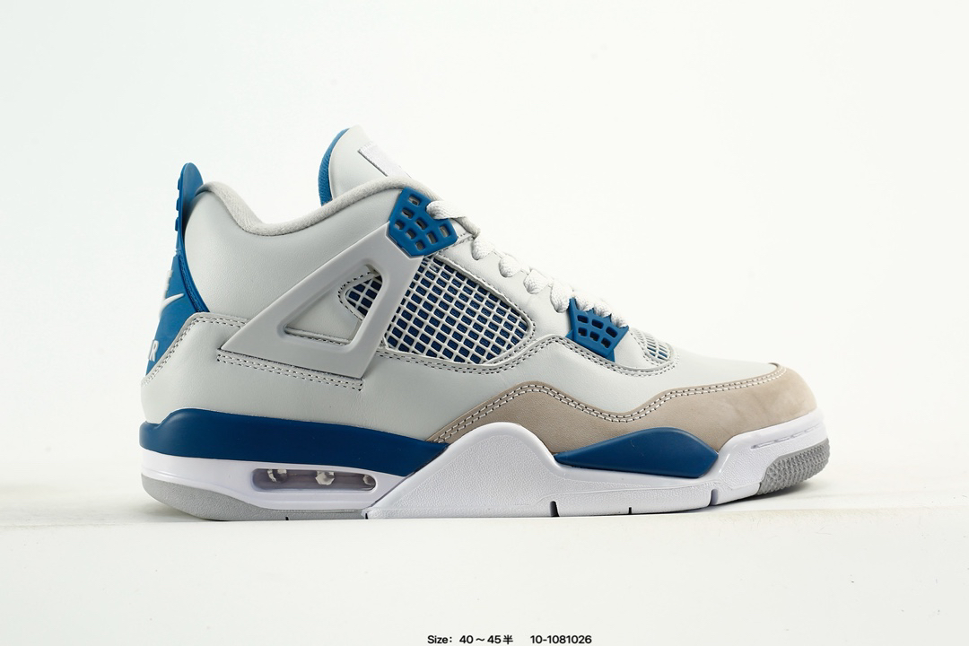 Nike Air Jordan 4 Retro OG Military Blue White Grey Blue