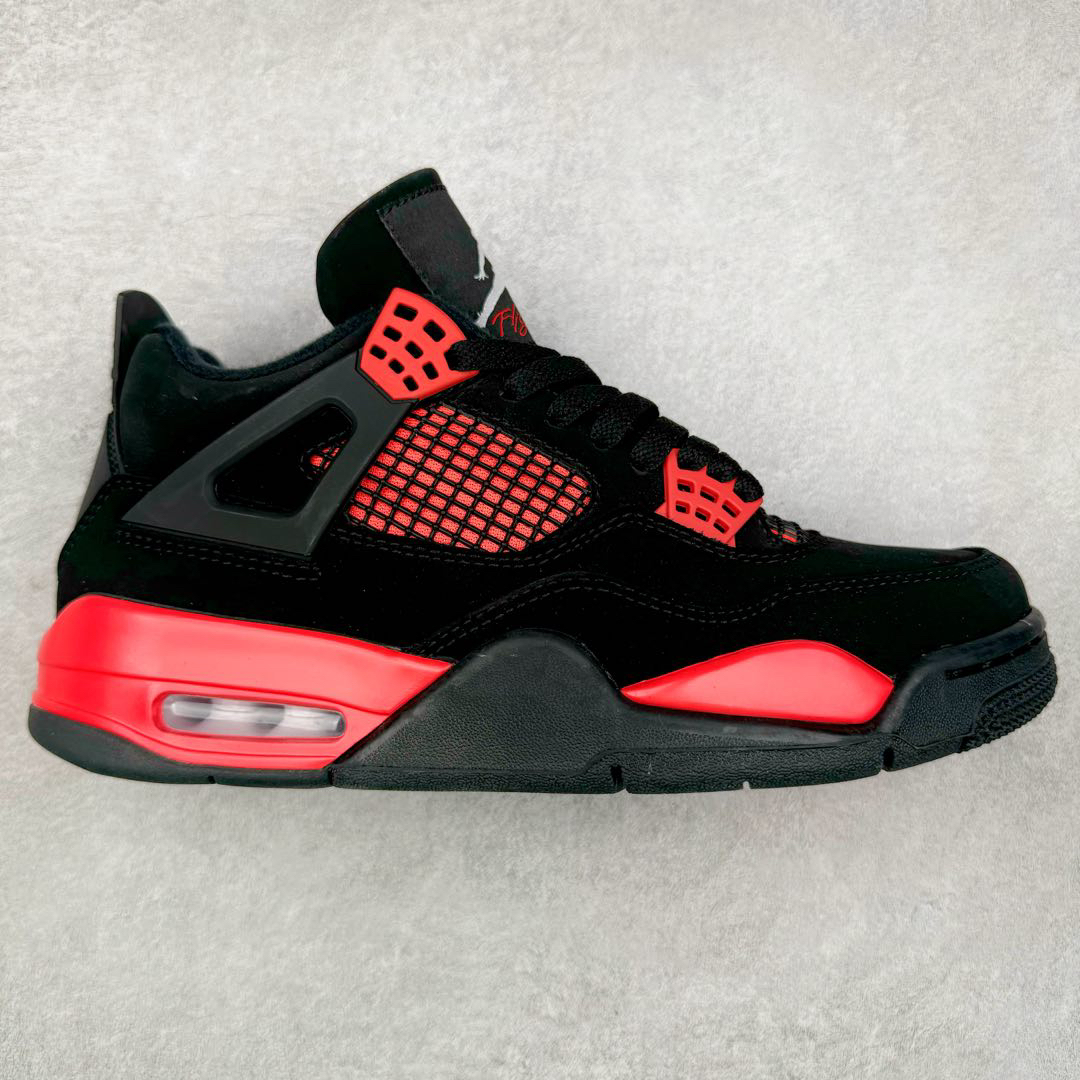 Jordan Air Jordan 4 Retro Suede Sneakers Black/Red