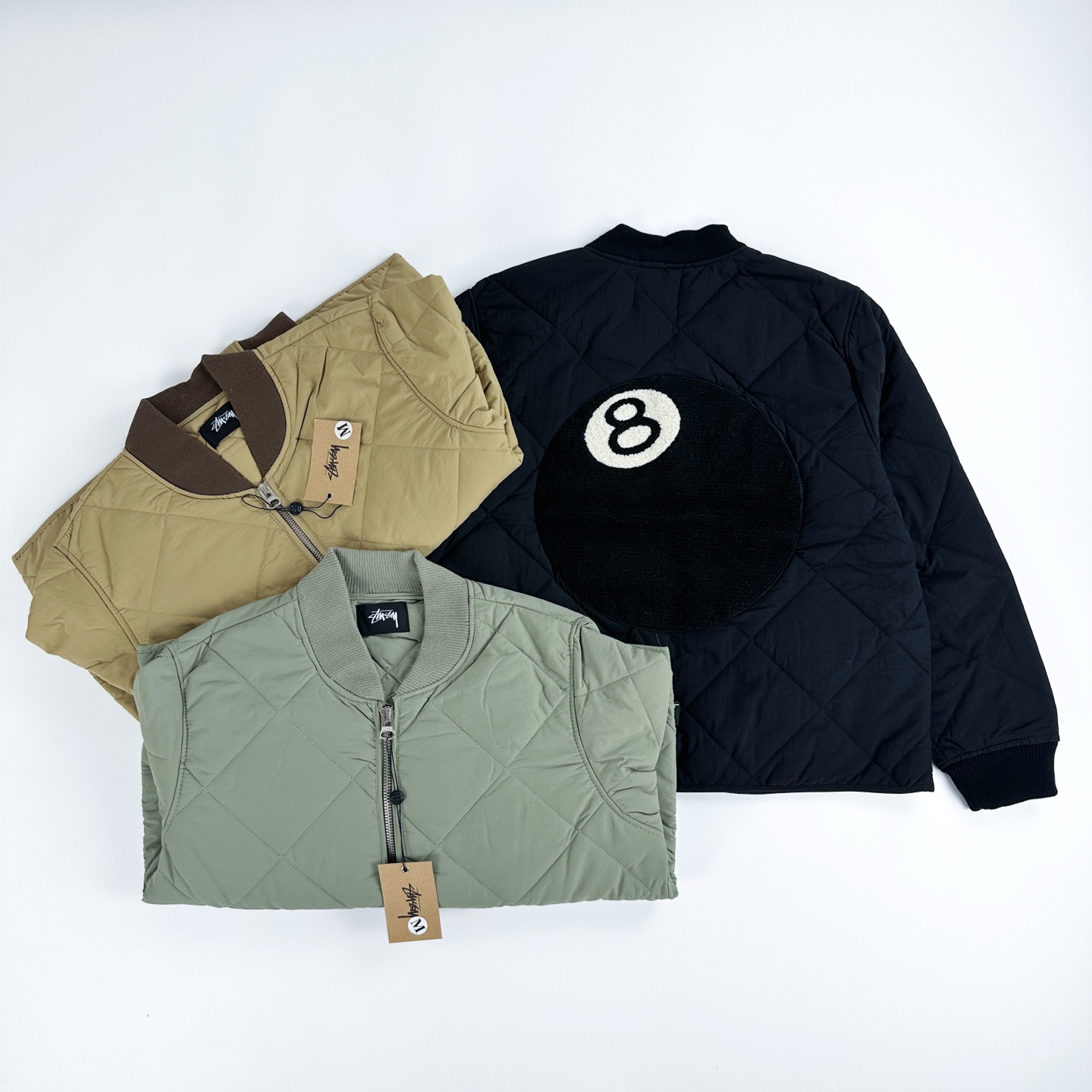 Stussy 8 Ball Quilted Liner Jacket Multi-color