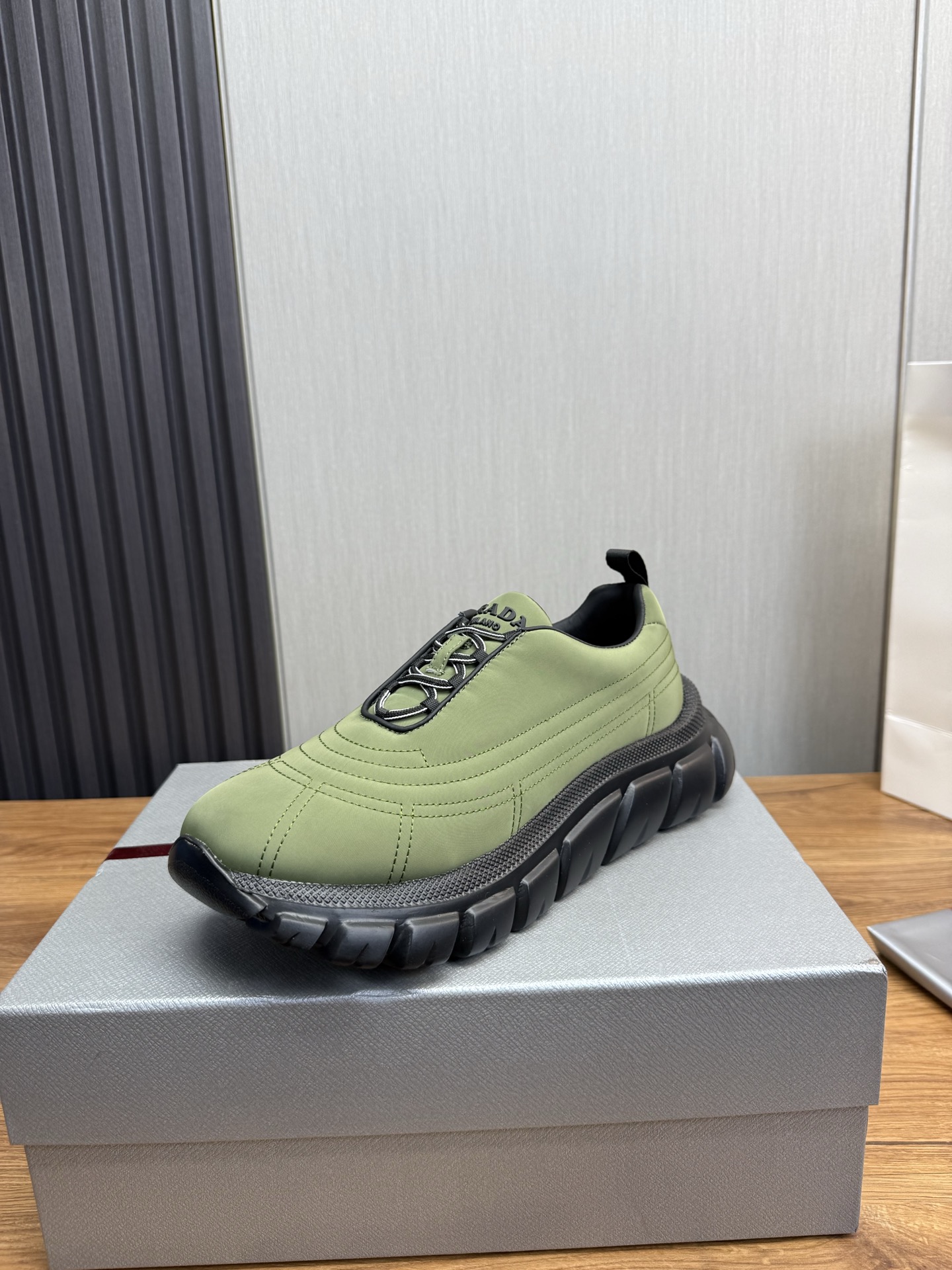 Prada Milano Chunky Sneakers Green