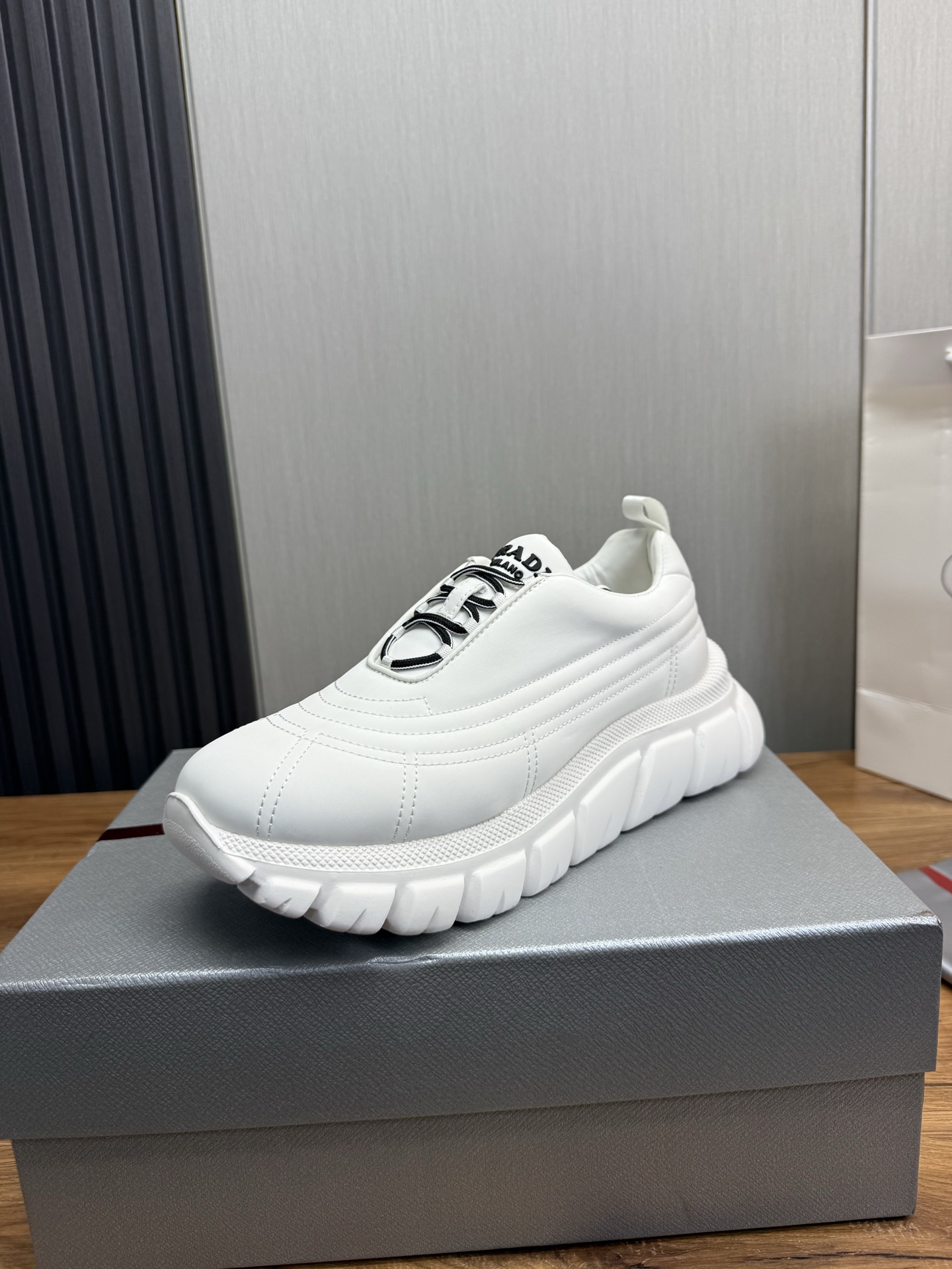 Prada Milano Chunky Sneakers White