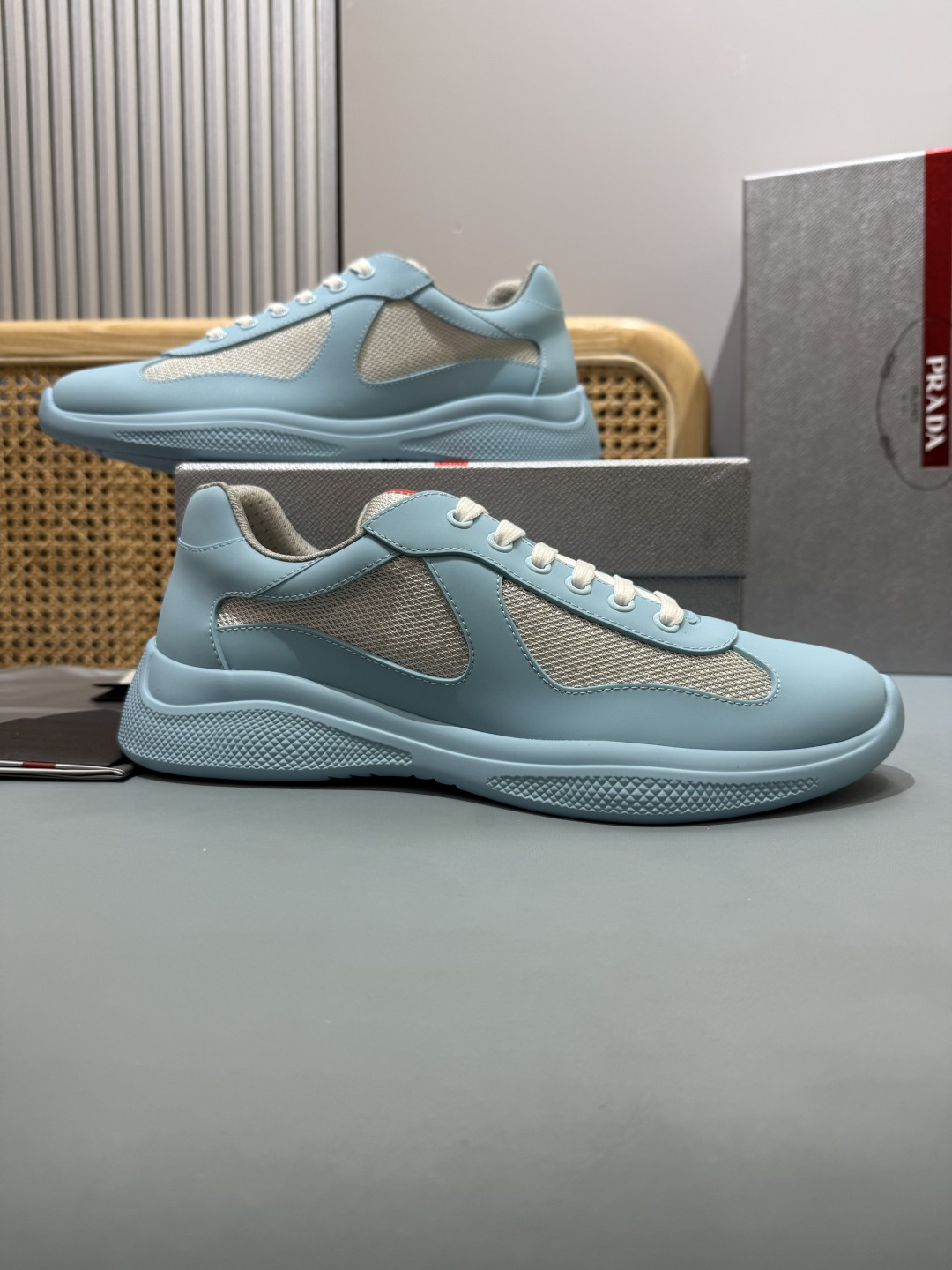 Prada Americas Cup Sneakers Blue