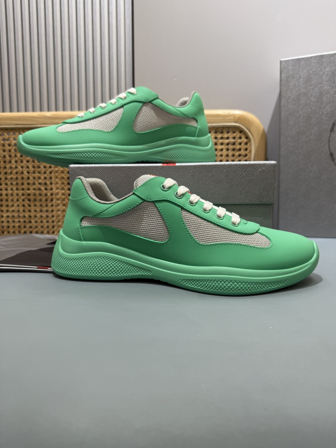 Prada Americas Cup Sneakers Mint Green