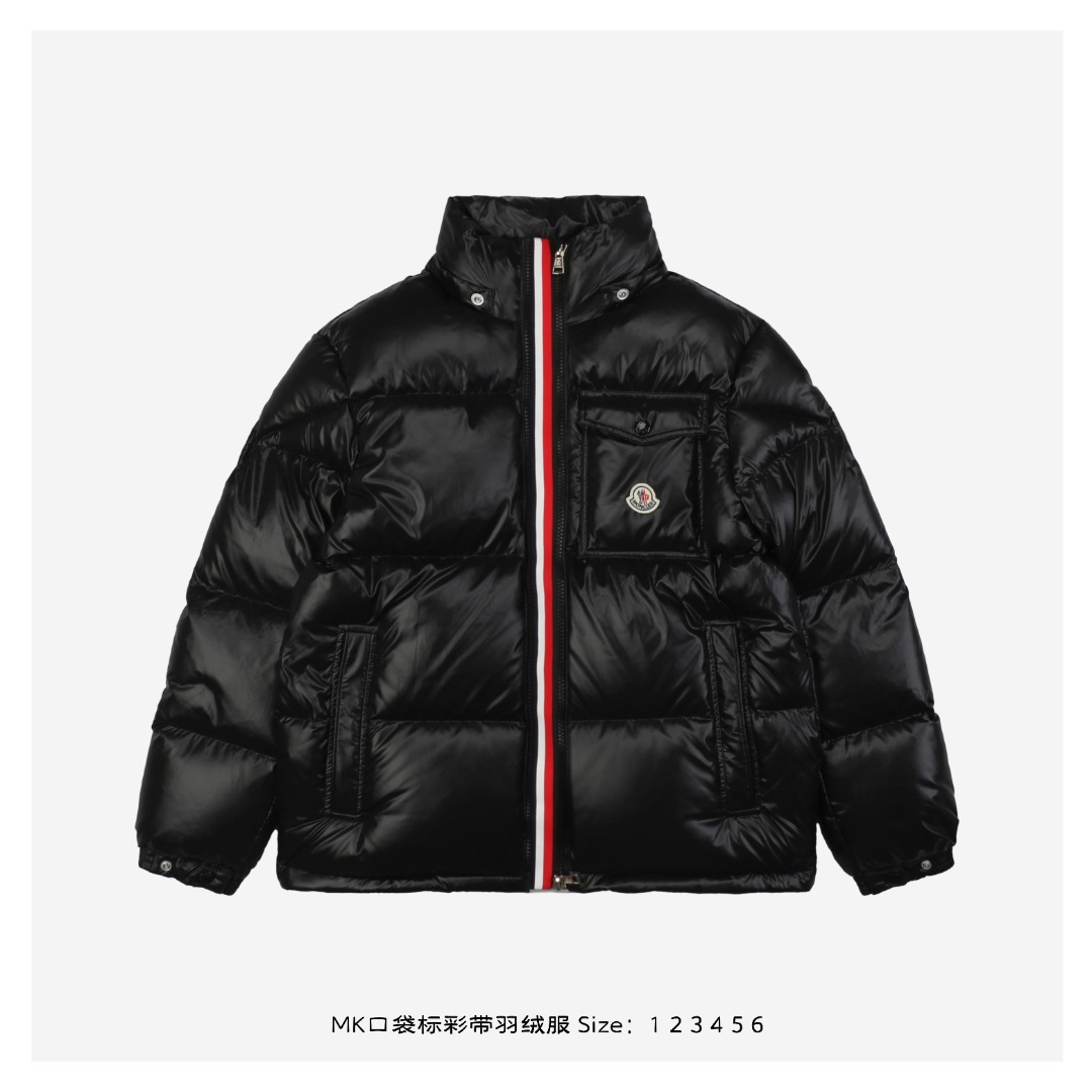 Moncler 24FW MK Pocket Badge Down Jacket Black