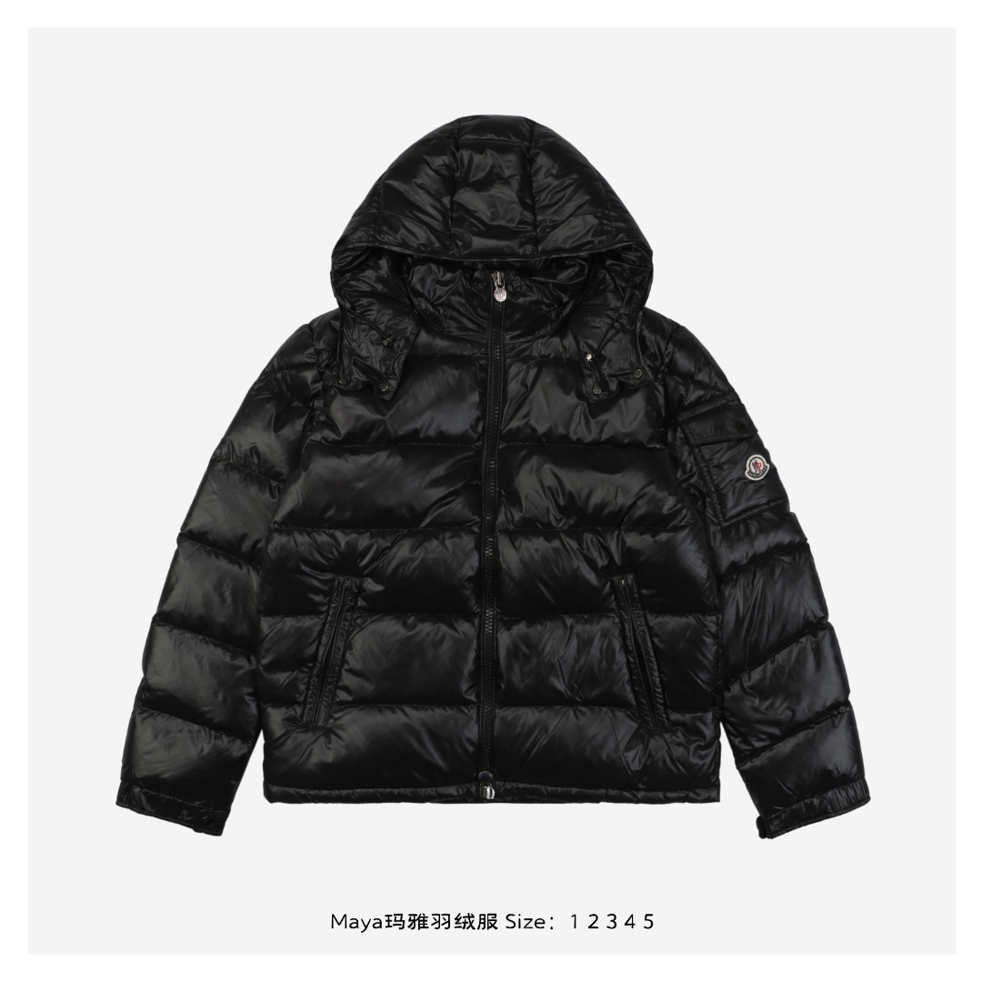 Moncler Maya Down Jacket Black