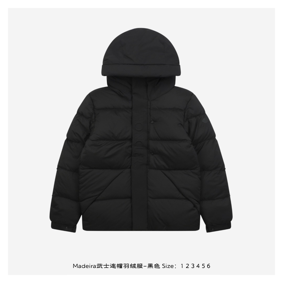 Moncler Madeira Hooded Down Jacket Black