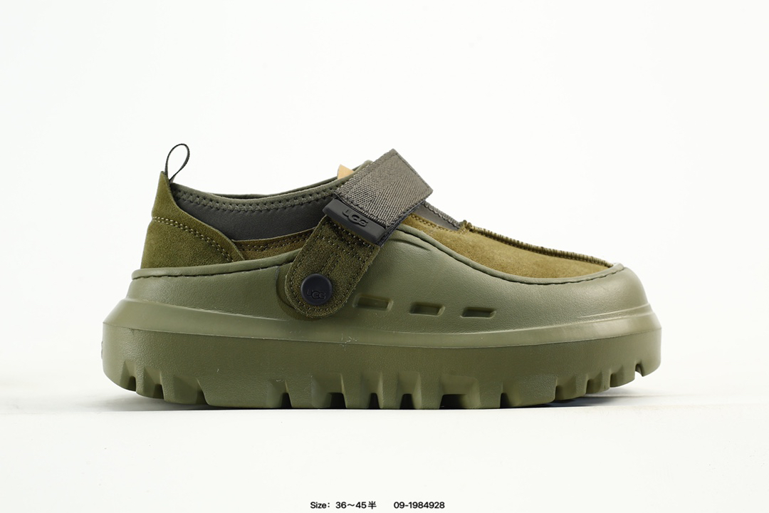 UGG Tasman Lowcut Platform Clog Olive Green