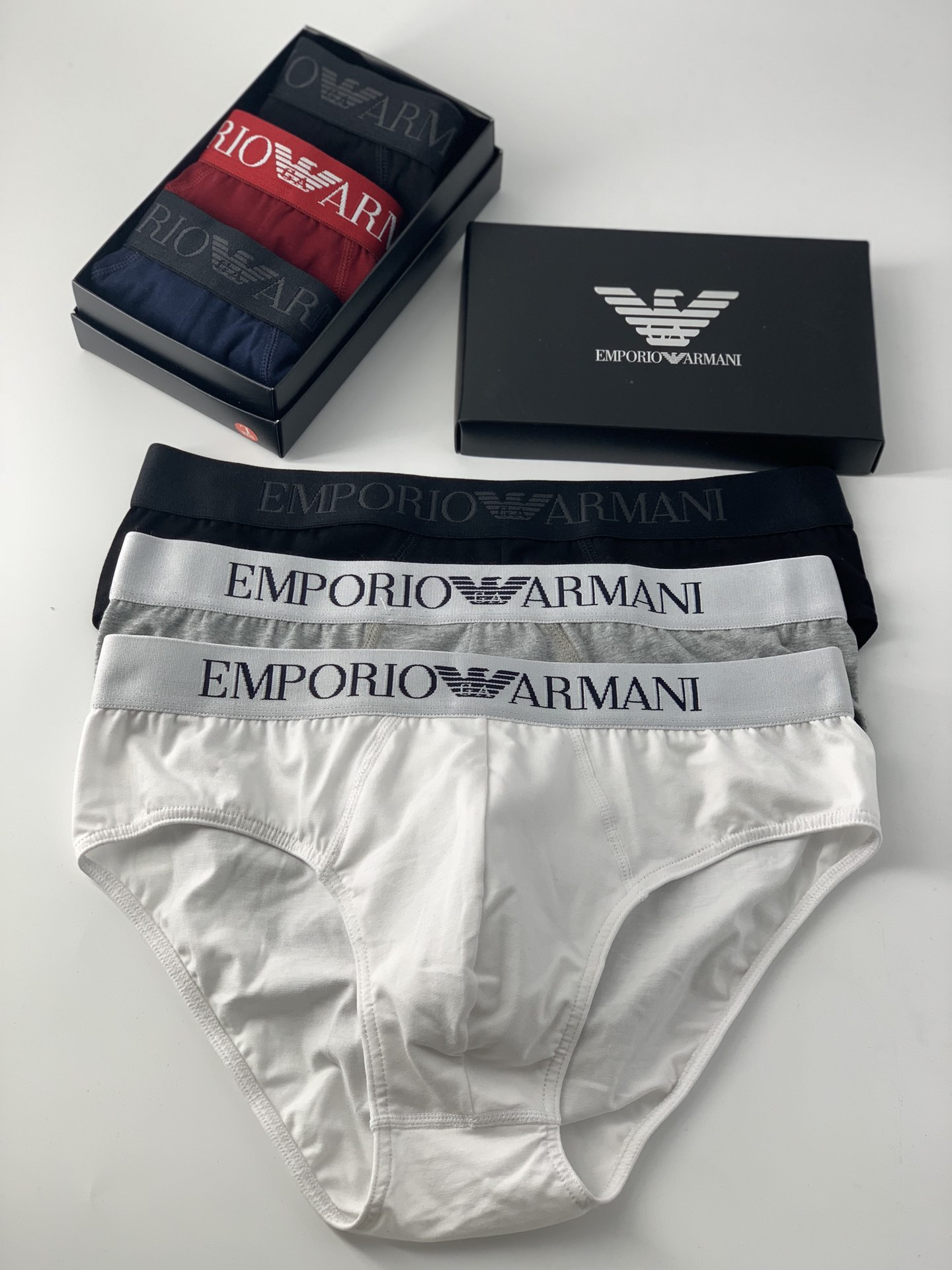 Emporio Armani Cotton Briefs 3-Pack Multicolor