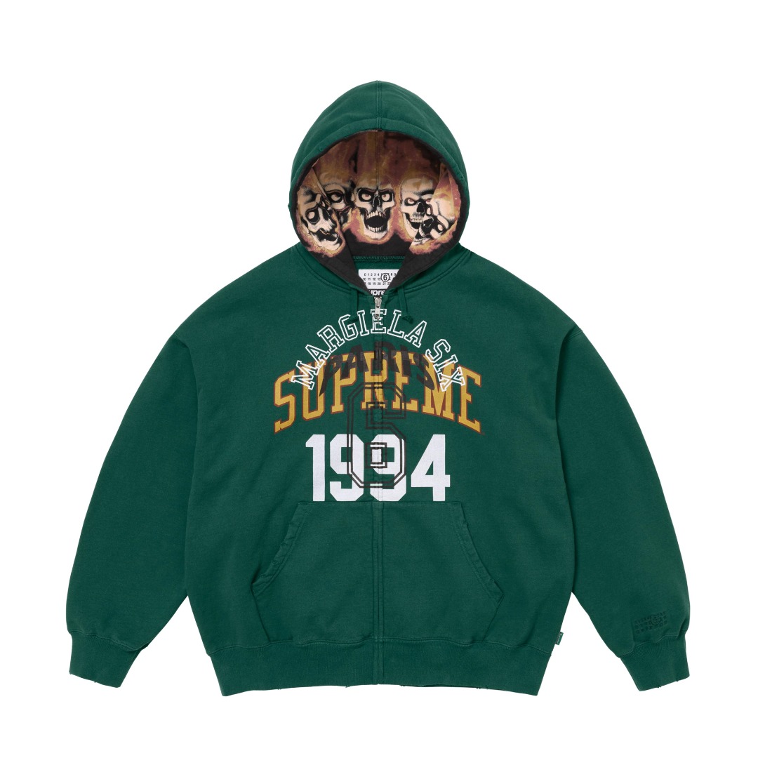 Supreme x MM6 Zip Hoodie Multi-color