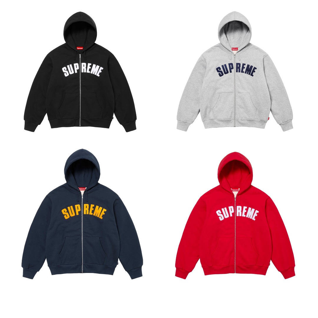 Supreme Thermal-Lined Zip Hoodie Multicolor