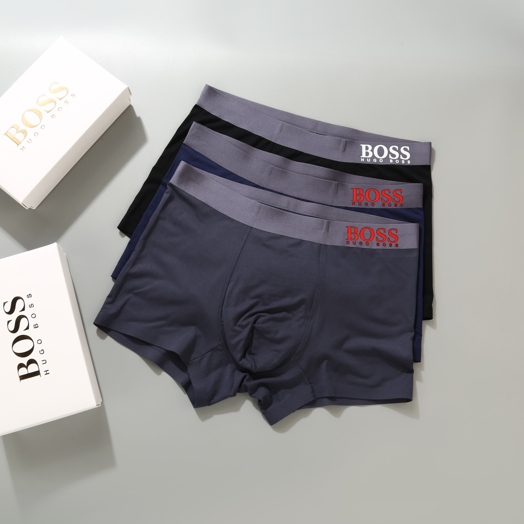 BOSS Modal Seamless Boxer Briefs 3-Pack Multicolor