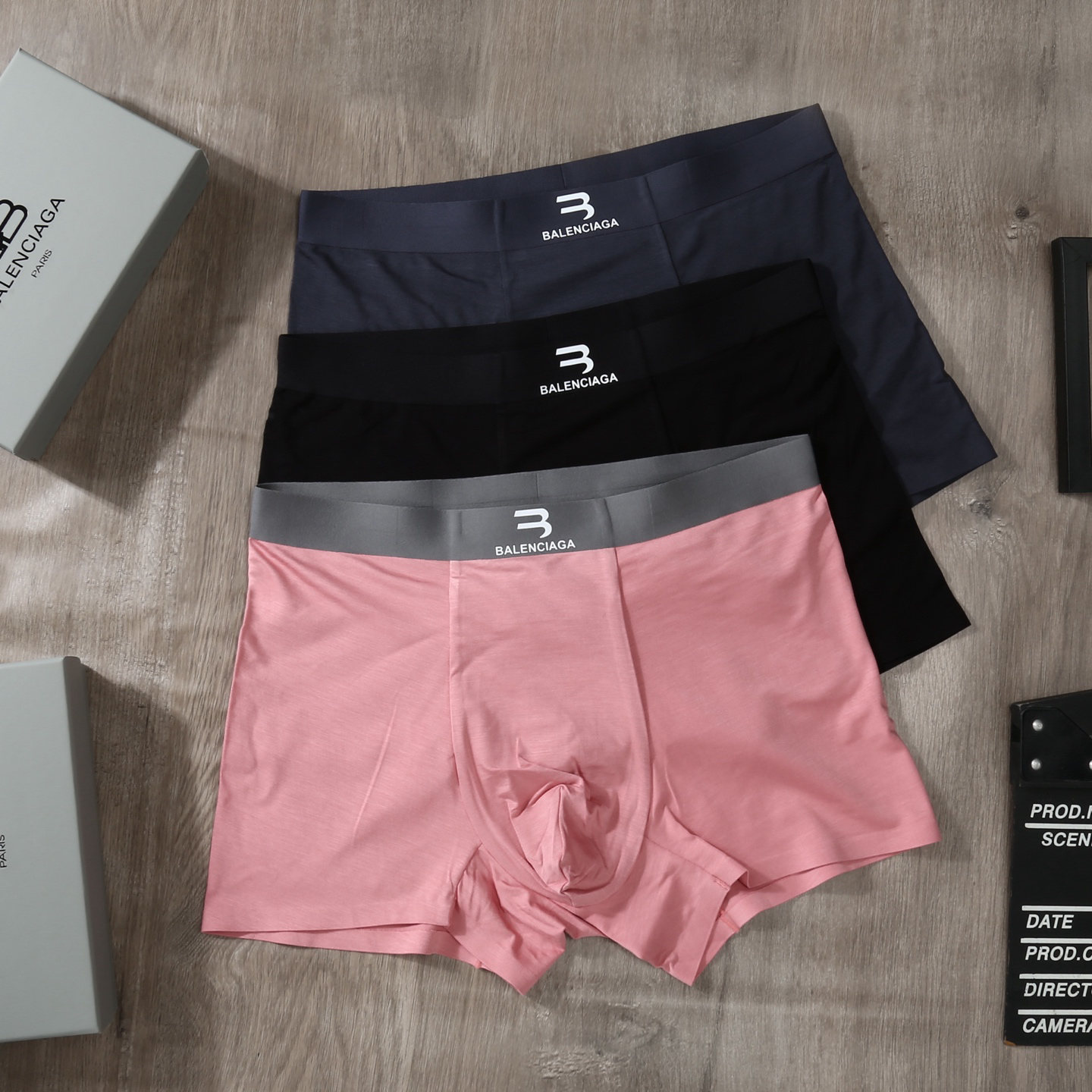 Balenciaga Modal Boxer Briefs Set Multicolor