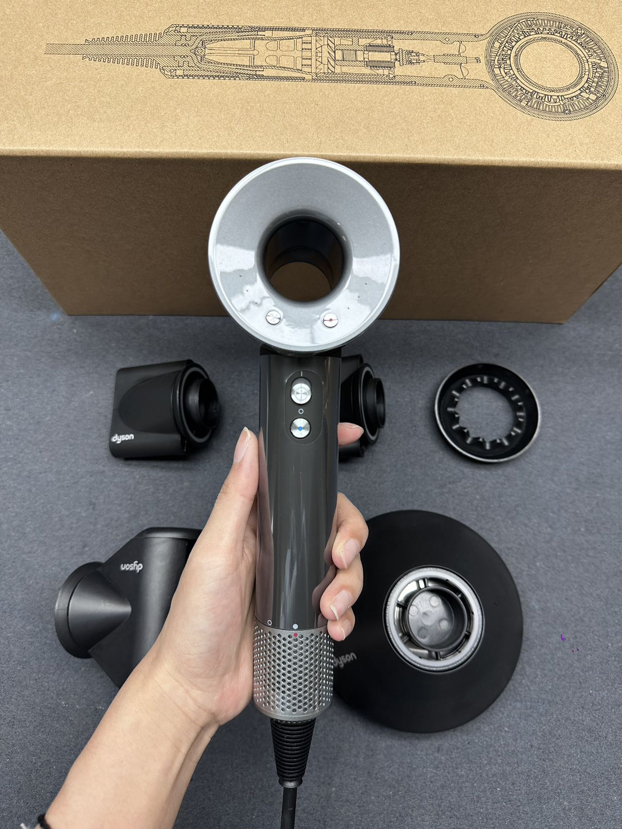 Dyson HD08 Hair Dryer Kit Black