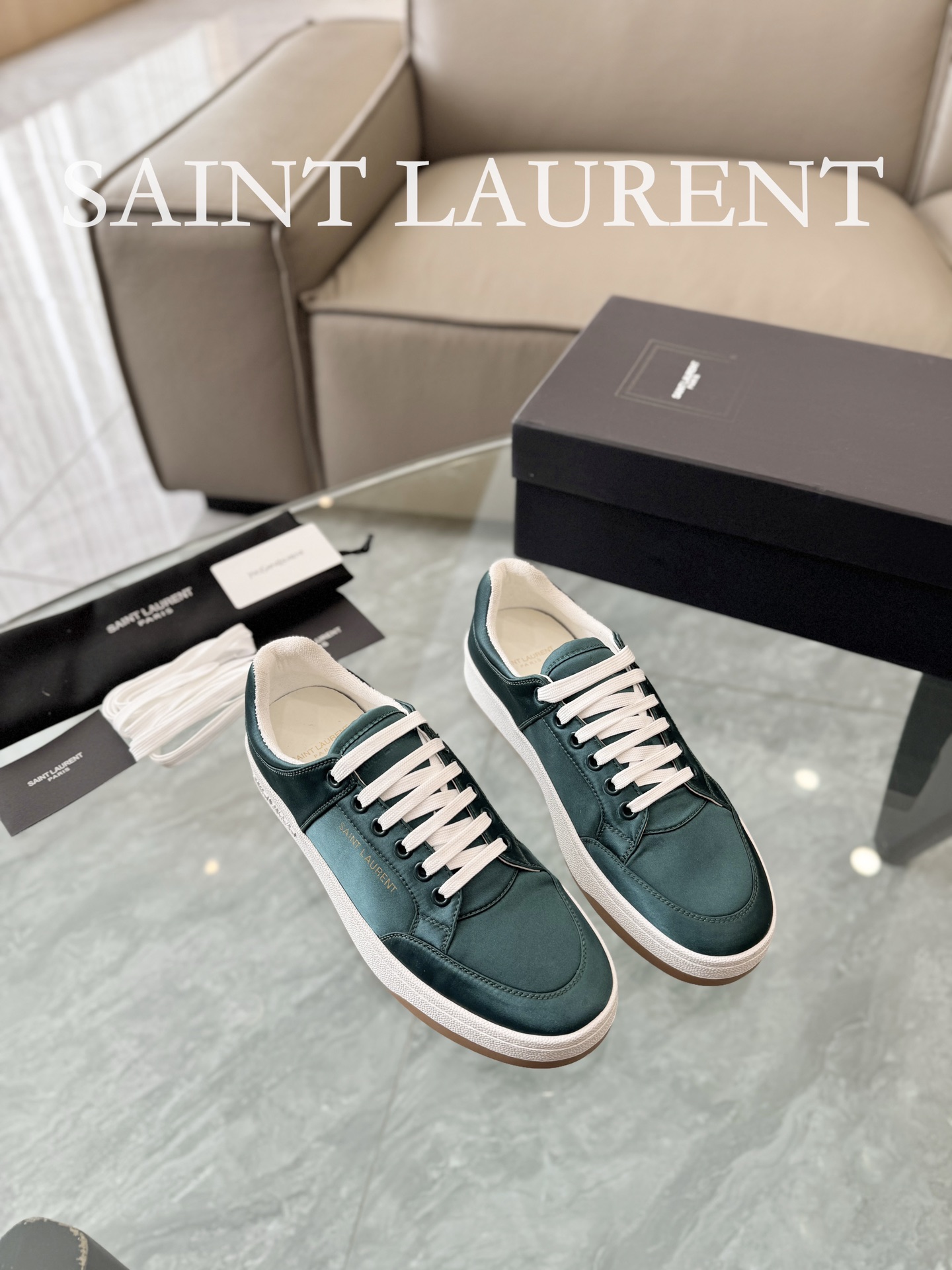 YSL SL61 Casual Sneakers Green