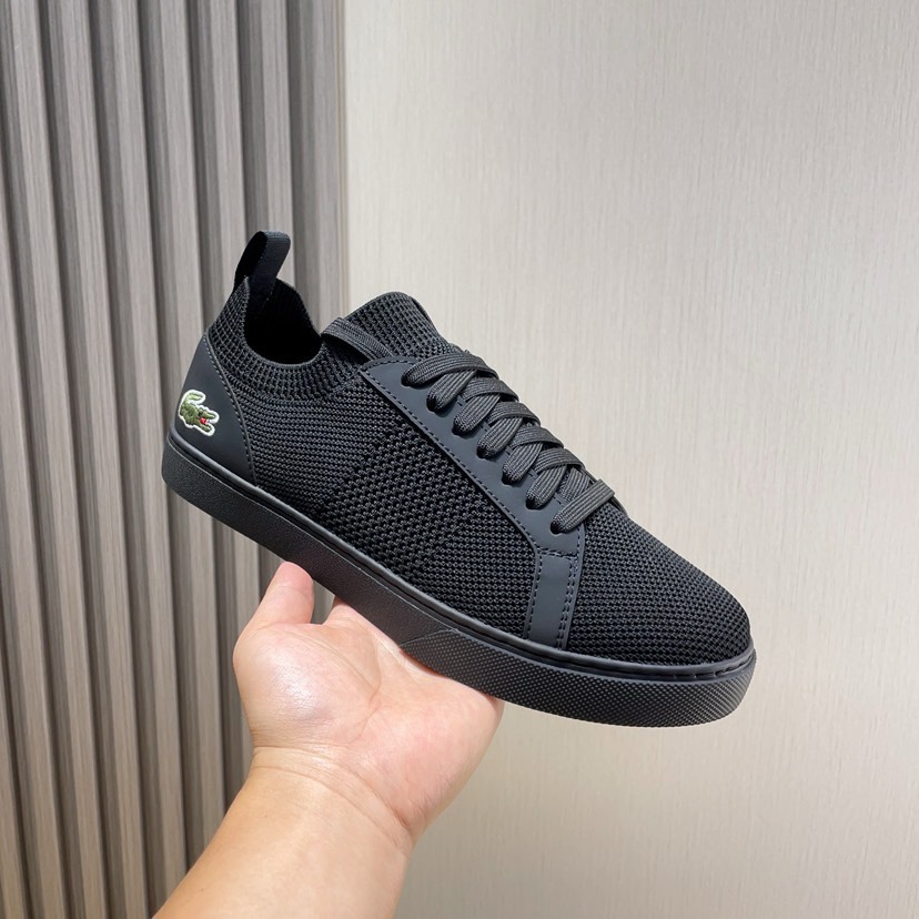 Lacoste Classic Knit Low-Top Sneakers Black