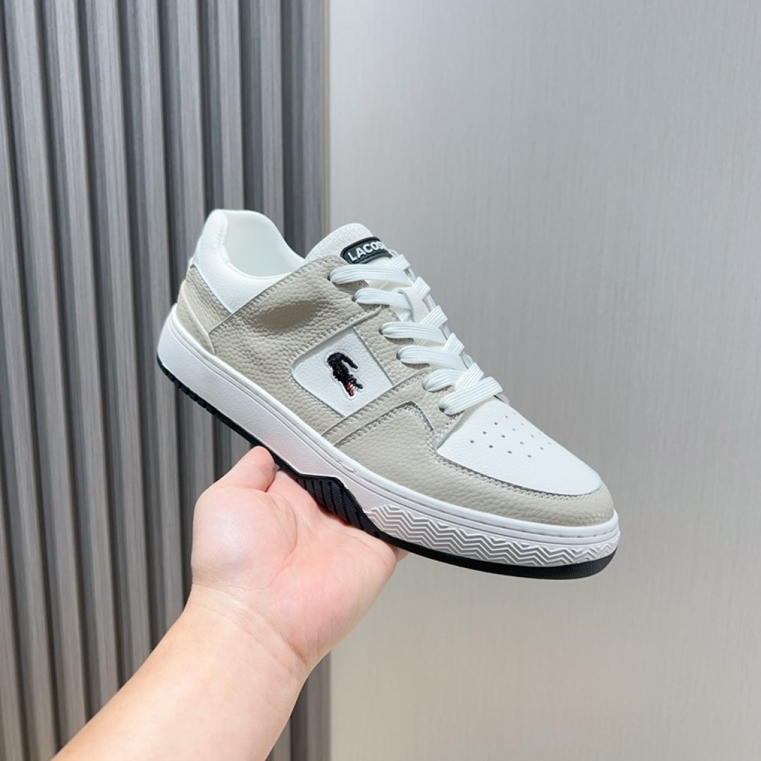 Lacoste Classic Leather Casual Sneakers Beige/White