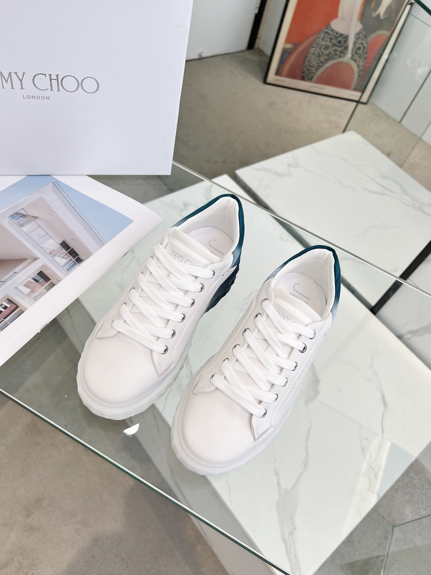 Jimmy Choo Diamond Sneakers White
