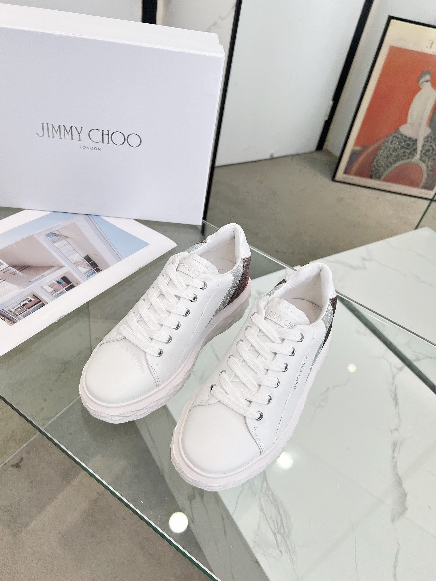Jimmy Choo Diamond Sneakers Multicolor
