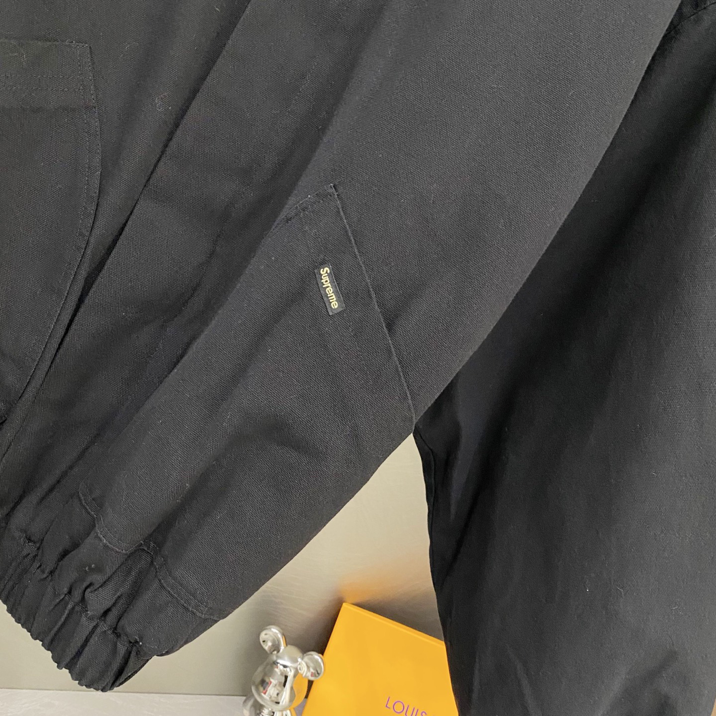 Supreme Faux Shearling Bomber Jacket Black