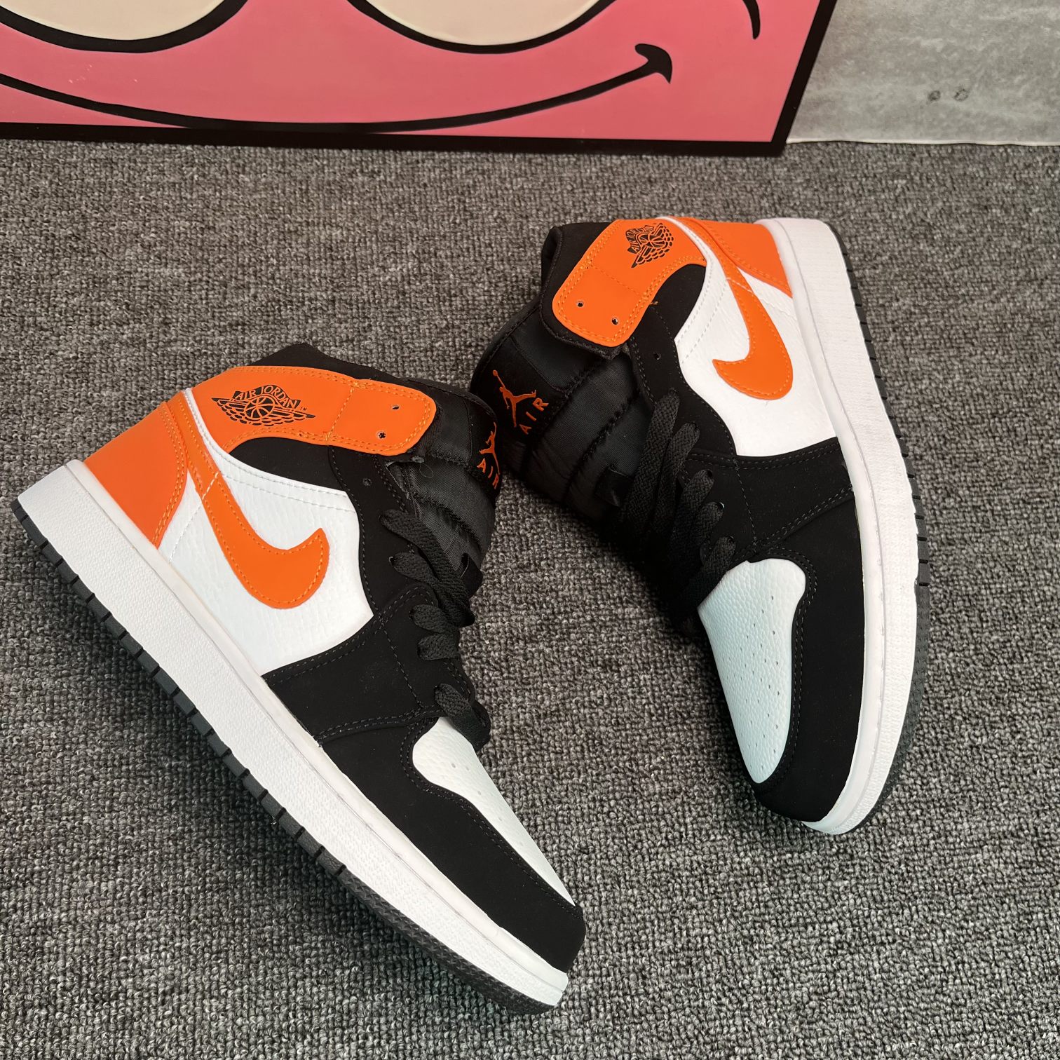 Jordan AJ High Black Orange