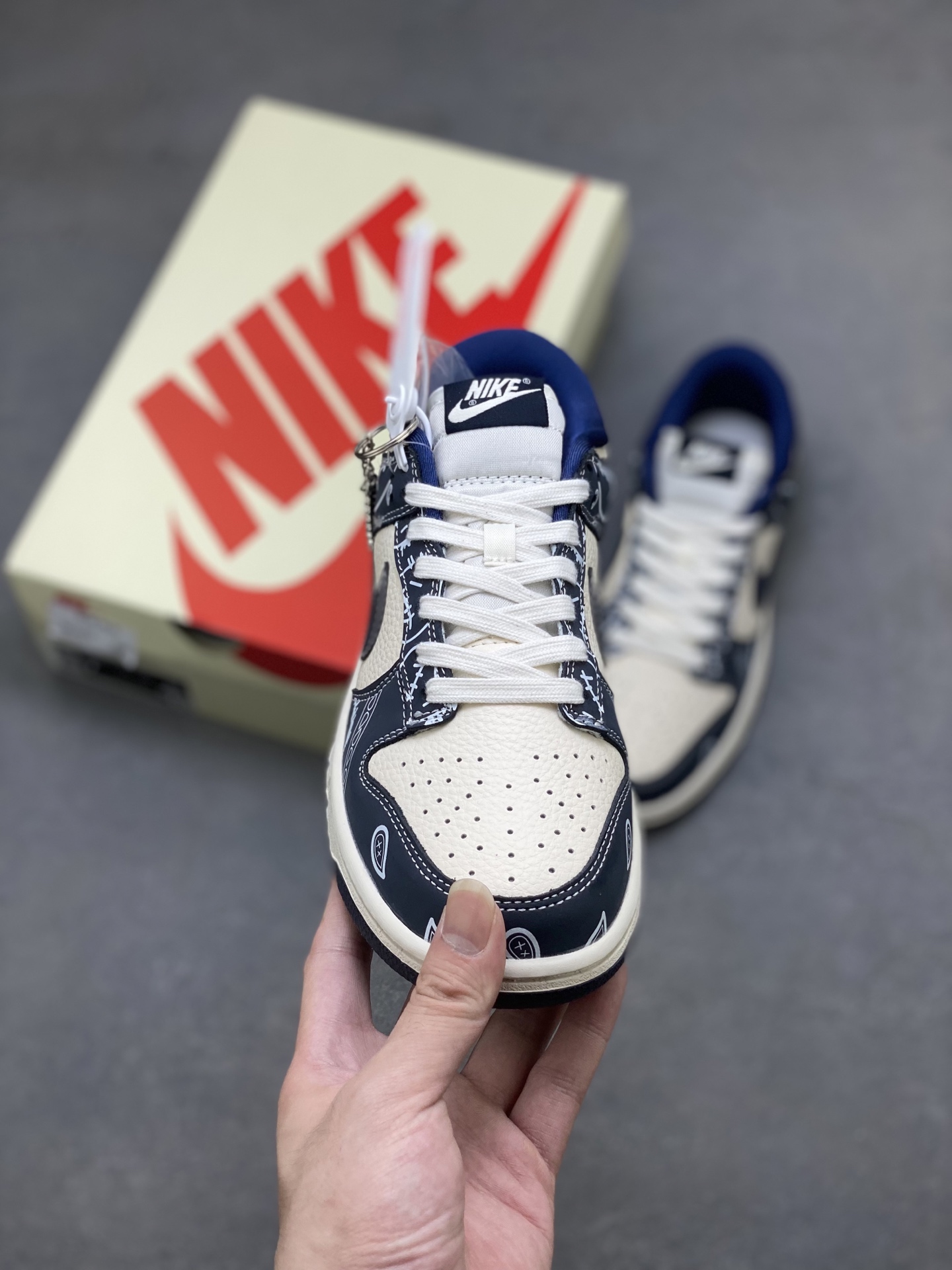 Nike Dunk Low DIY Navy Sail