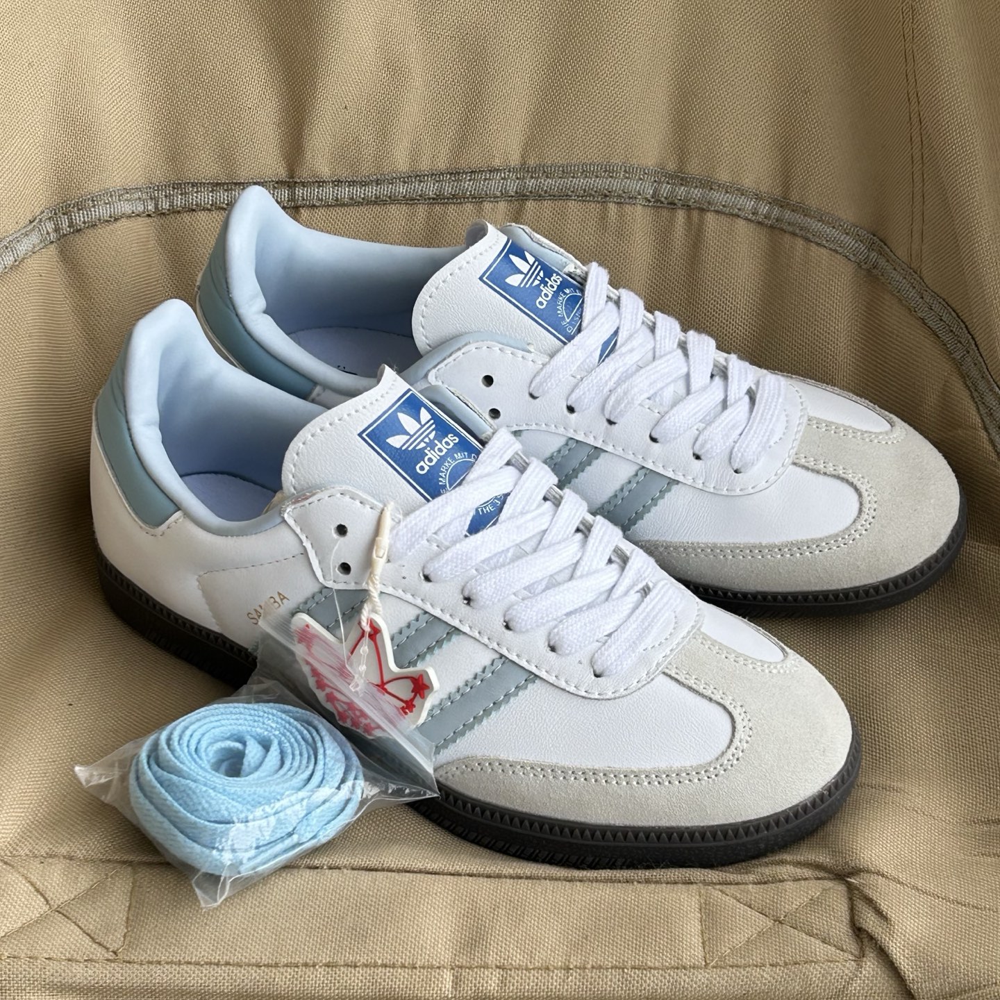 Adidas Samba ID2055 White Blue Sneakers