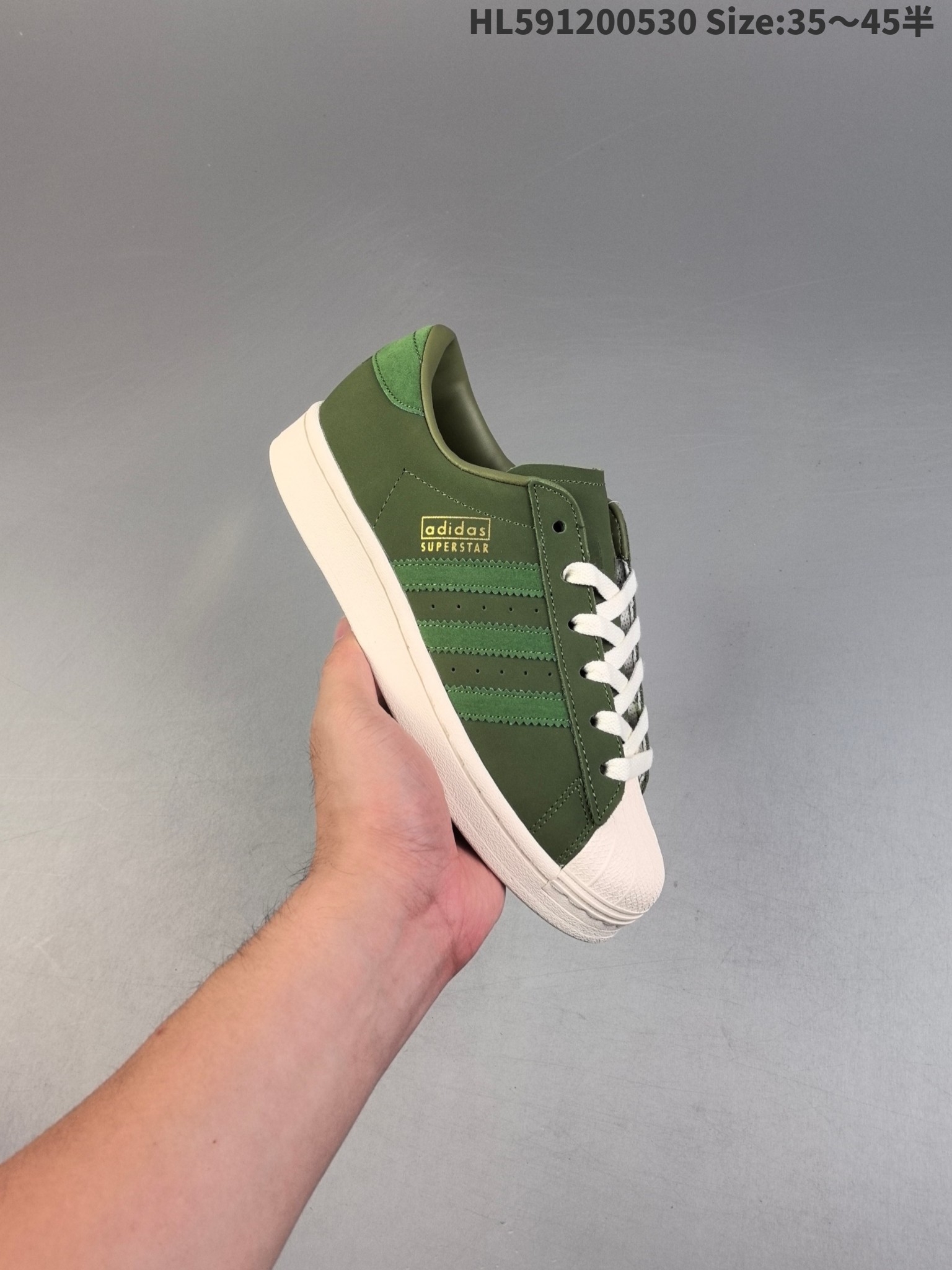 Adidas Superstar Shell Toe Green Shoes