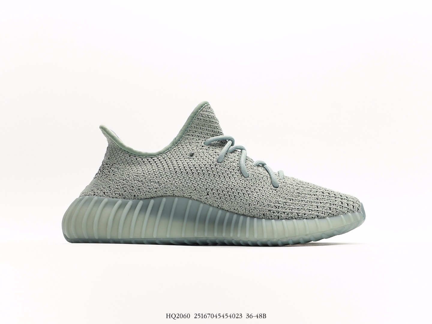 Adidas Yeezy Boost 350 V1 Knit Sneakers Mint Grey