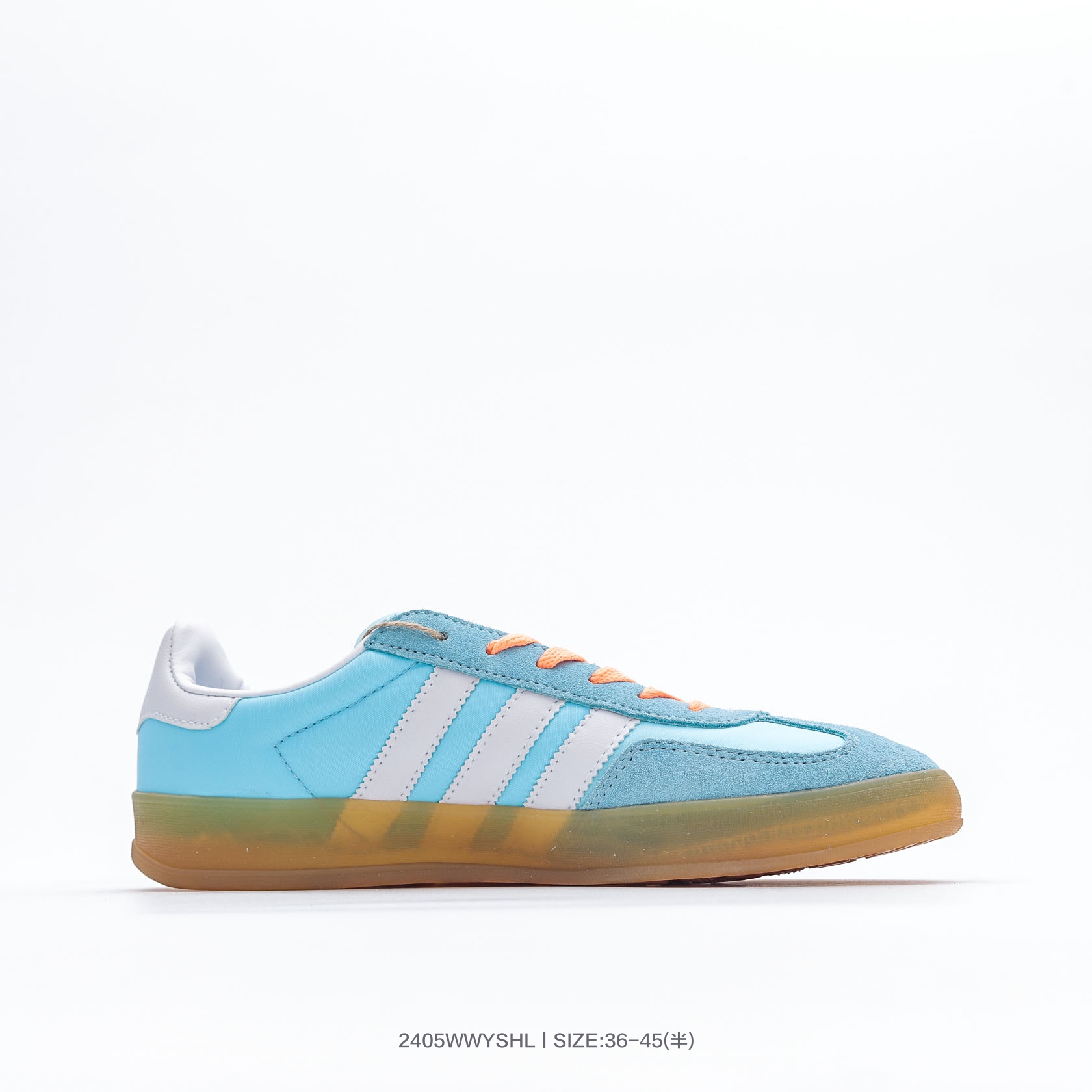 Adidas Gazelle Indoor Low Sneakers Aqua Blue/Orange